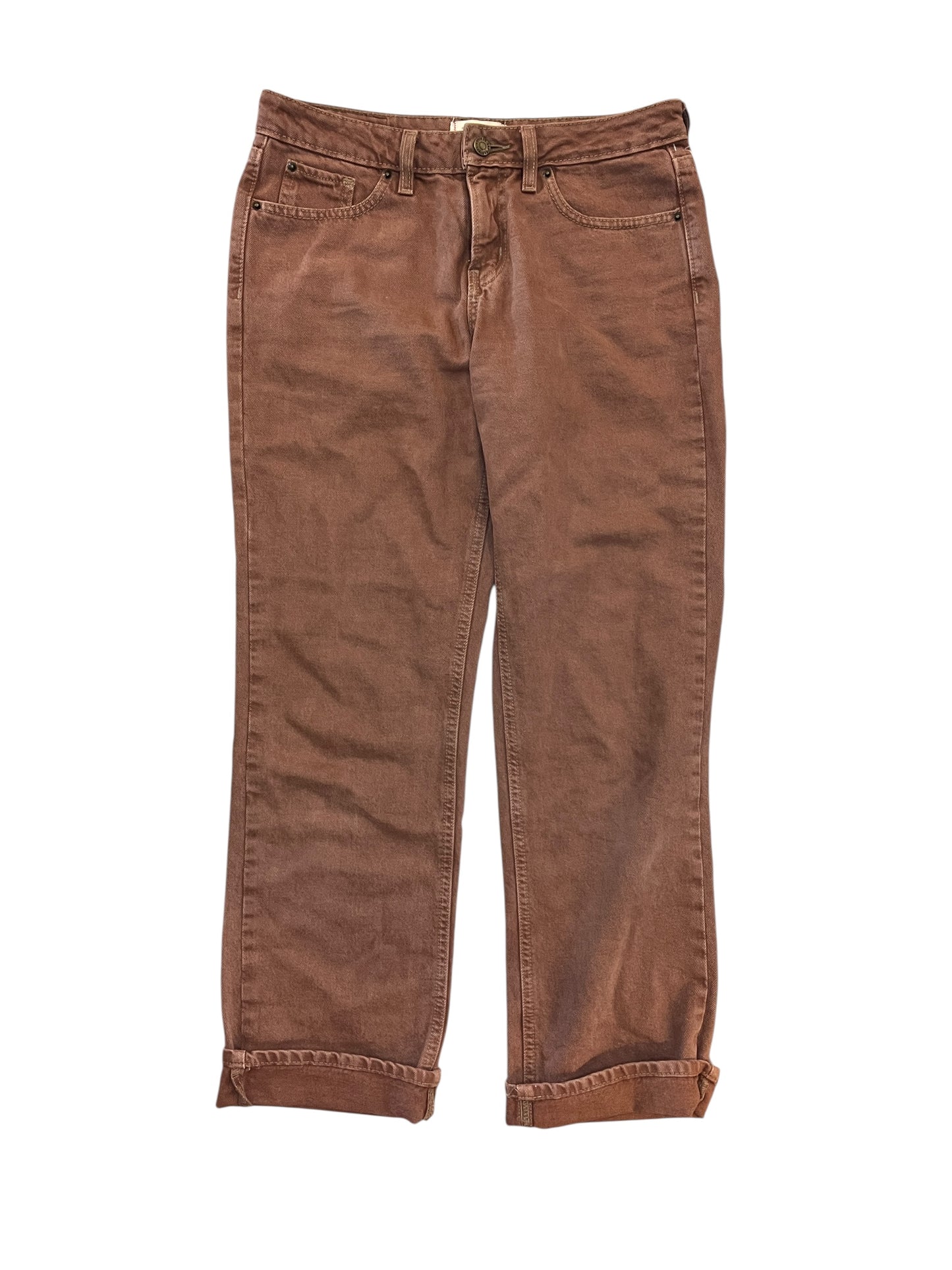 Jeans Wide Leg By Bdg In Brown Denim, Size:4