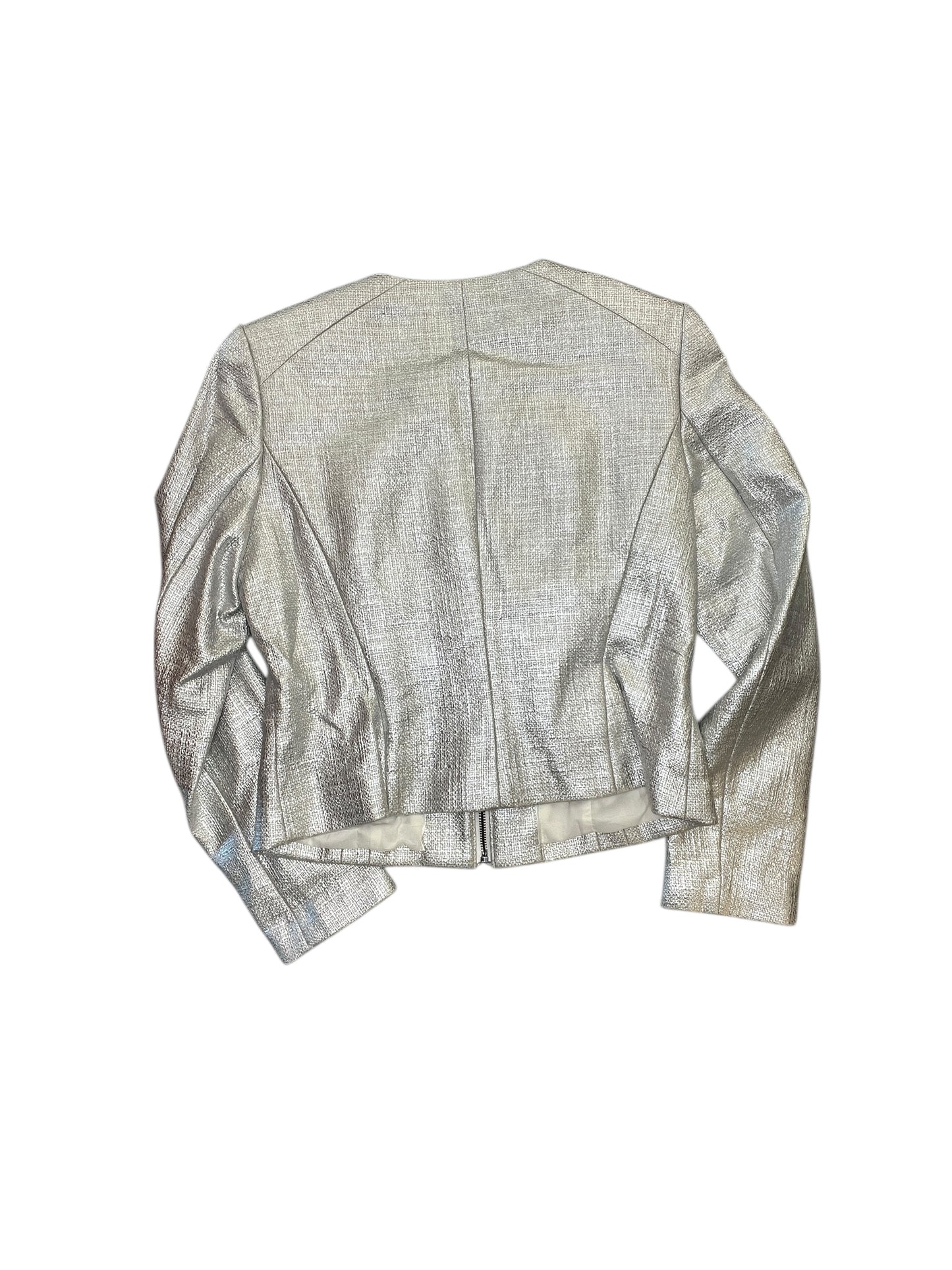 Jacket Other By White House Black Market In Silver, Size:M