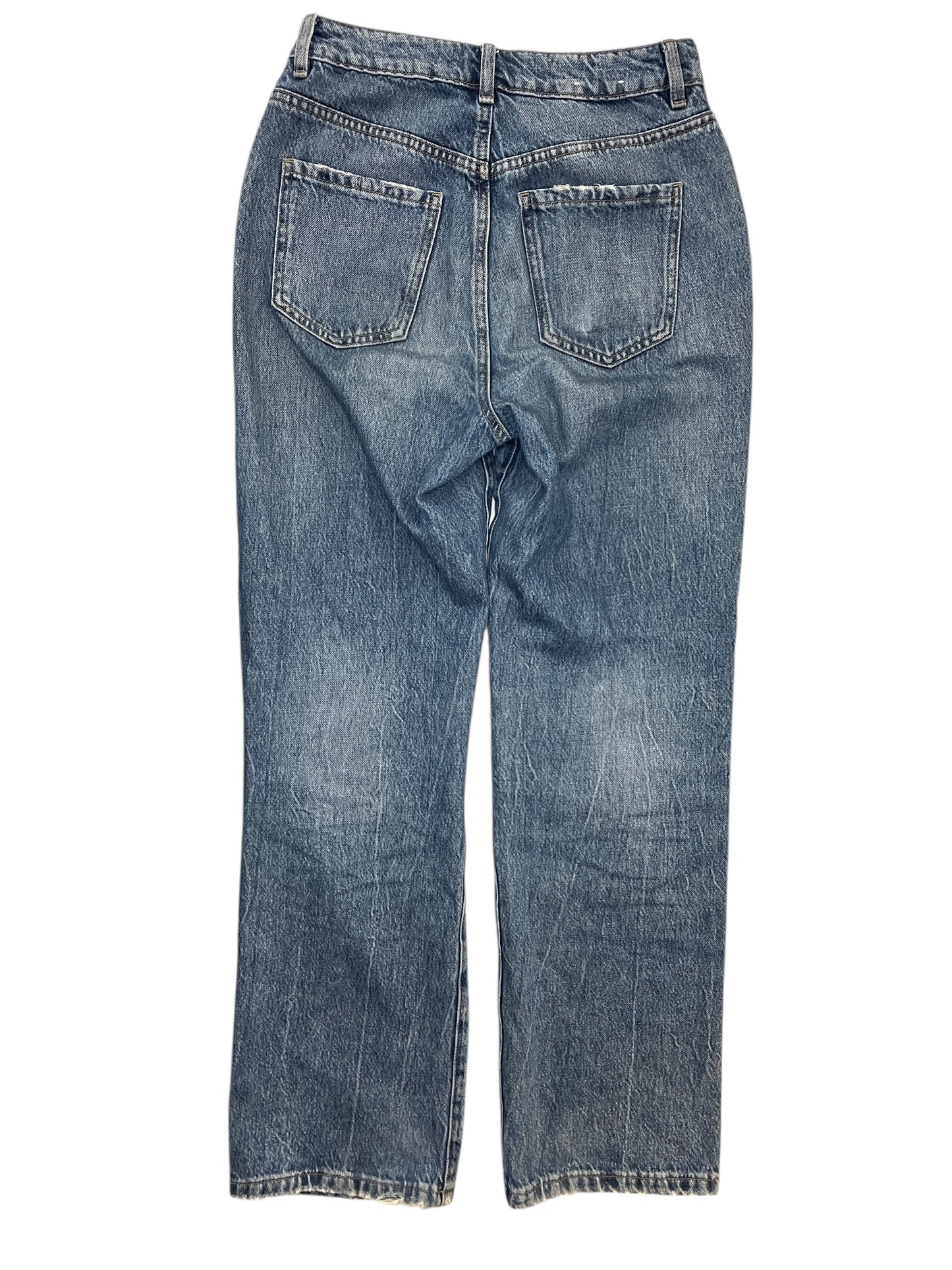 Jeans Straight By Garage In Blue Denim, Size:2