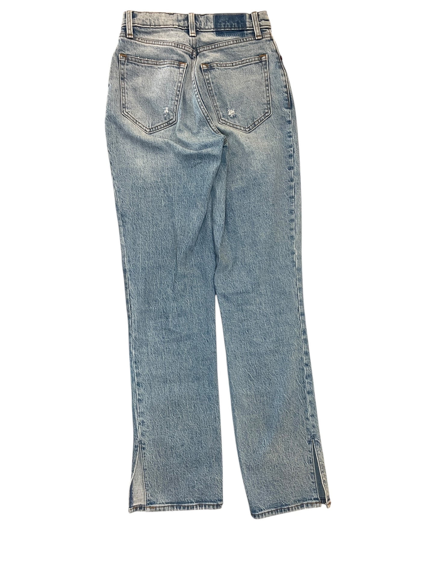 Jeans Straight By Abercrombie And Fitch In Blue Denim, Size:0