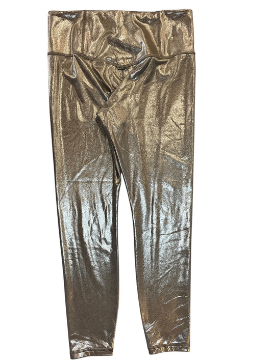 Athletic Leggings Capris By Athleta In Taupe, Size:L