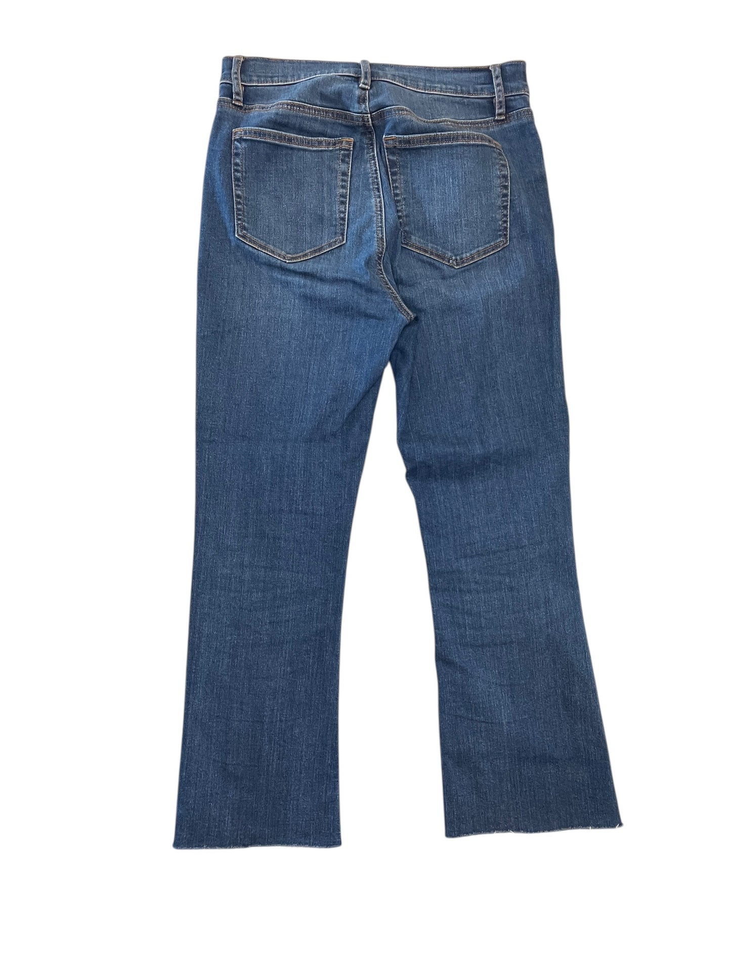 Jeans Flared By Loft In Blue Denim, Size:4