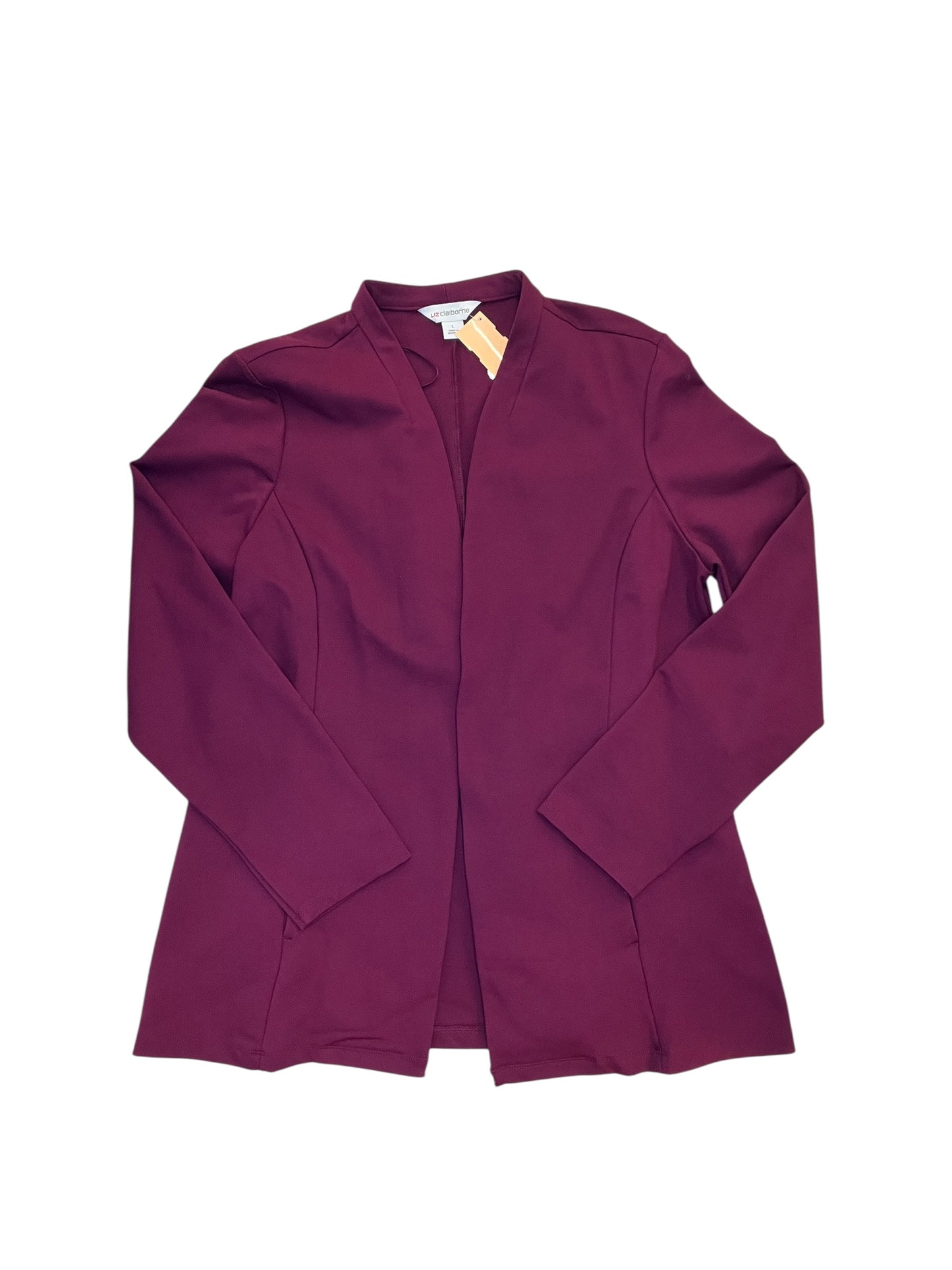 Blazer By Liz Claiborne In Purple, Size:L
