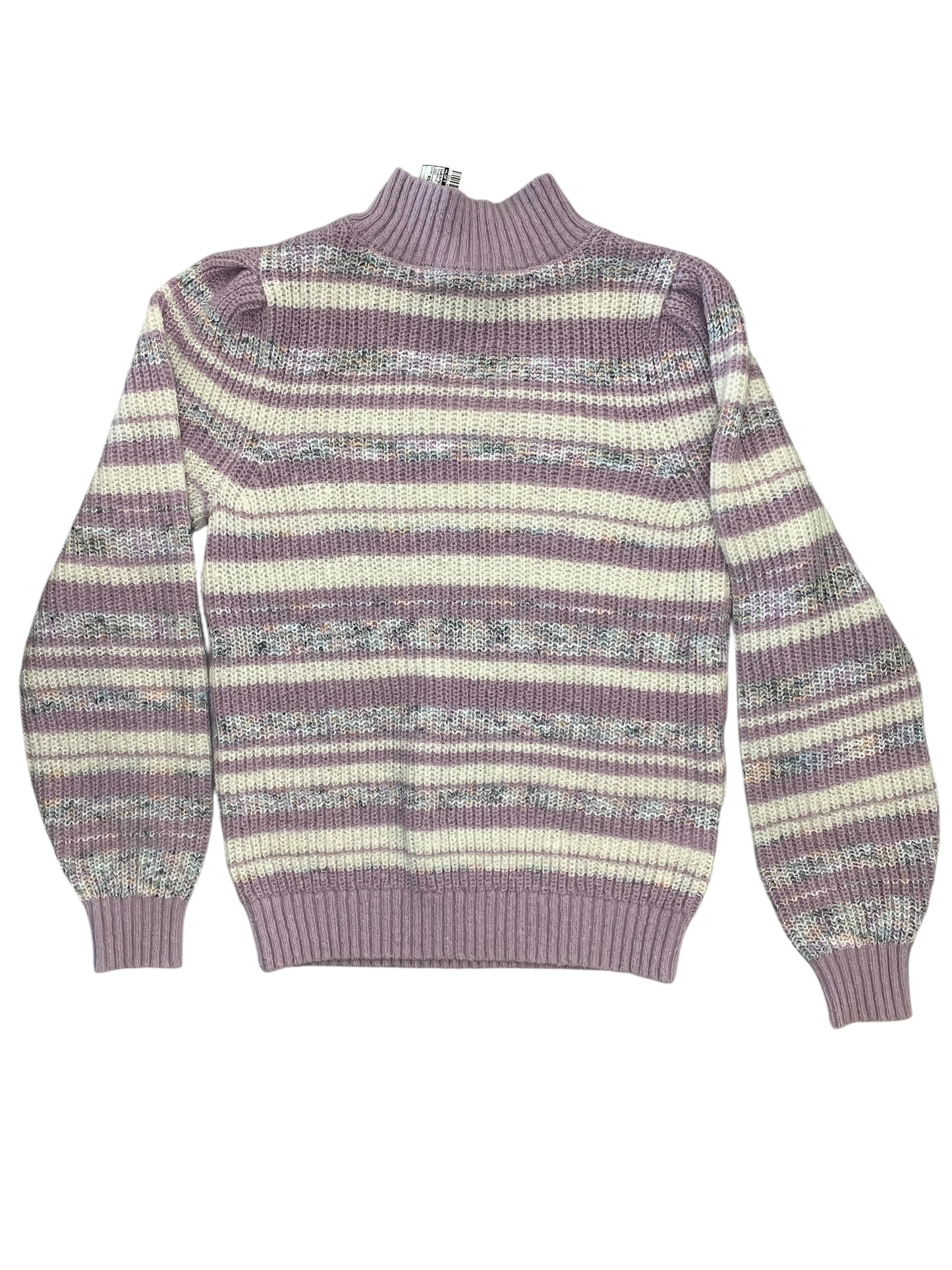 Sweater By Loft In Purple & White, Size:Xsp