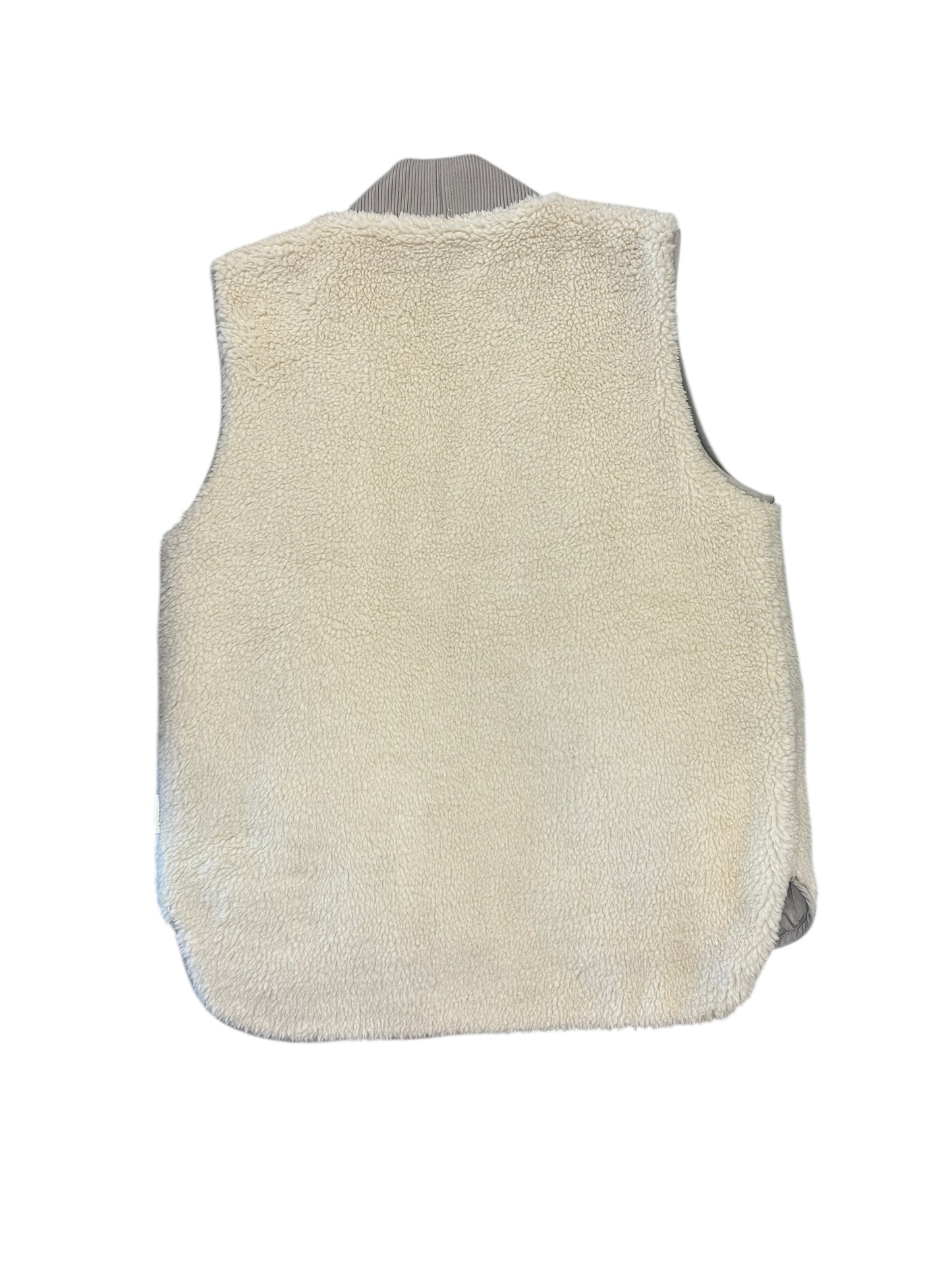 Vest Faux Fur & Sherpa By Varley In Beige, Size:M