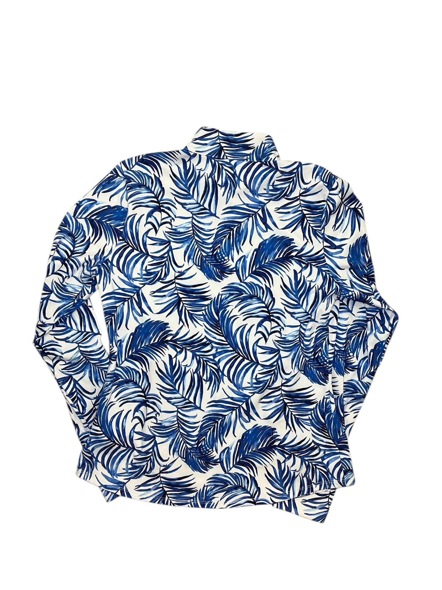 Athletic Jacket By Tommy Bahama In Blue & White, Size:L