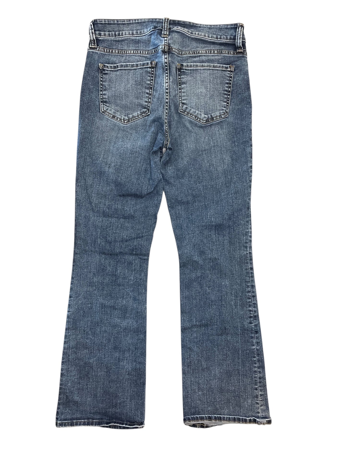 Jeans Flared By Kut In Blue Denim, Size:M