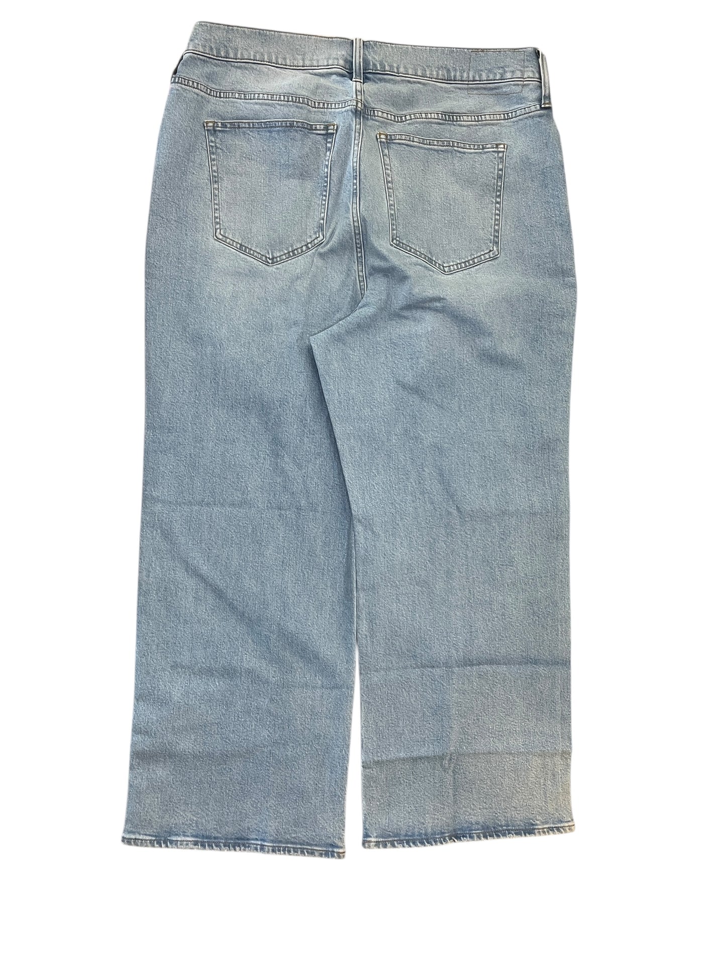 Jeans Wide Leg By J. Crew In Blue Denim, Size:18