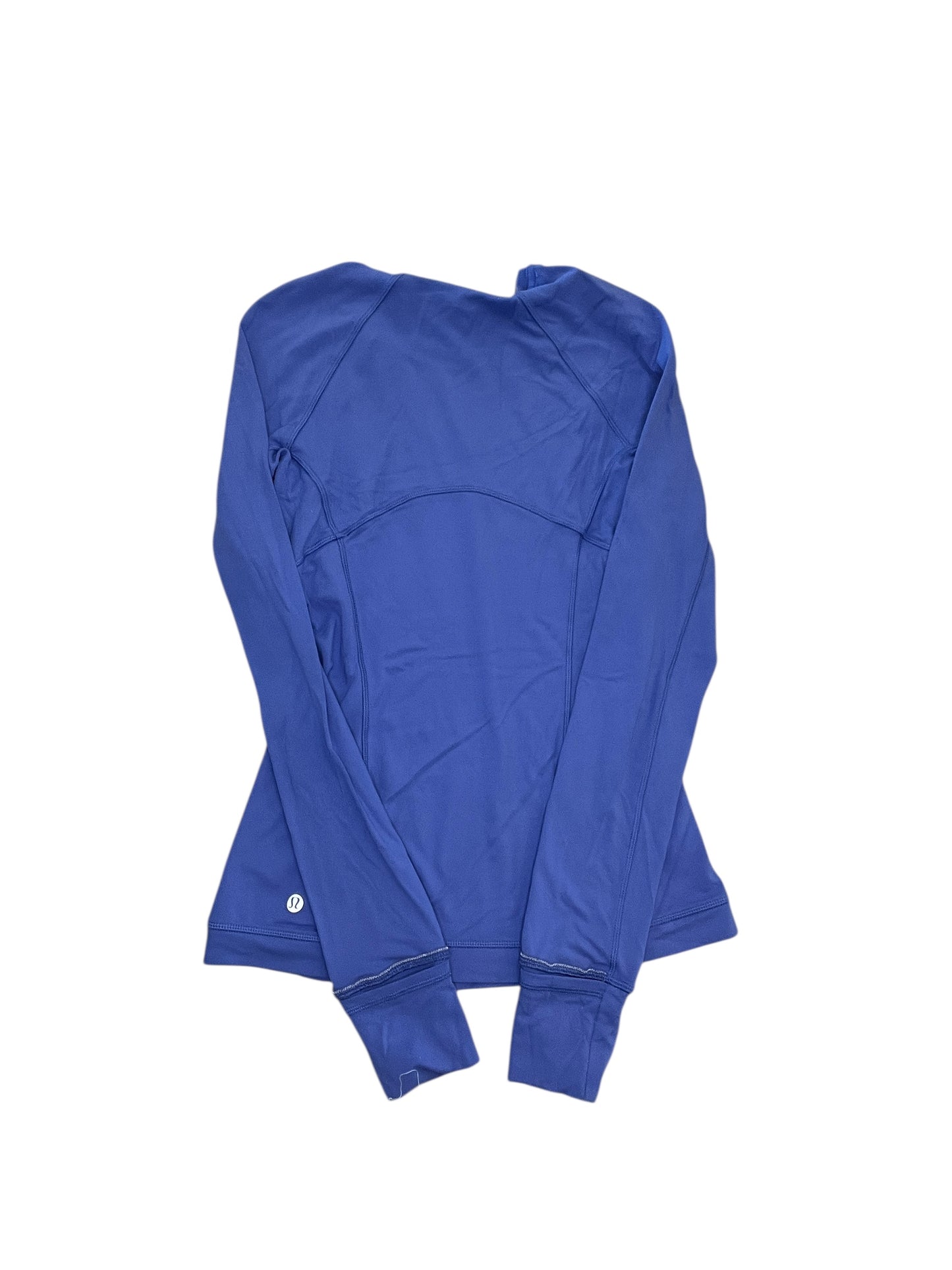Athletic Top Ls Crewneck By Lululemon In Blue, Size:S