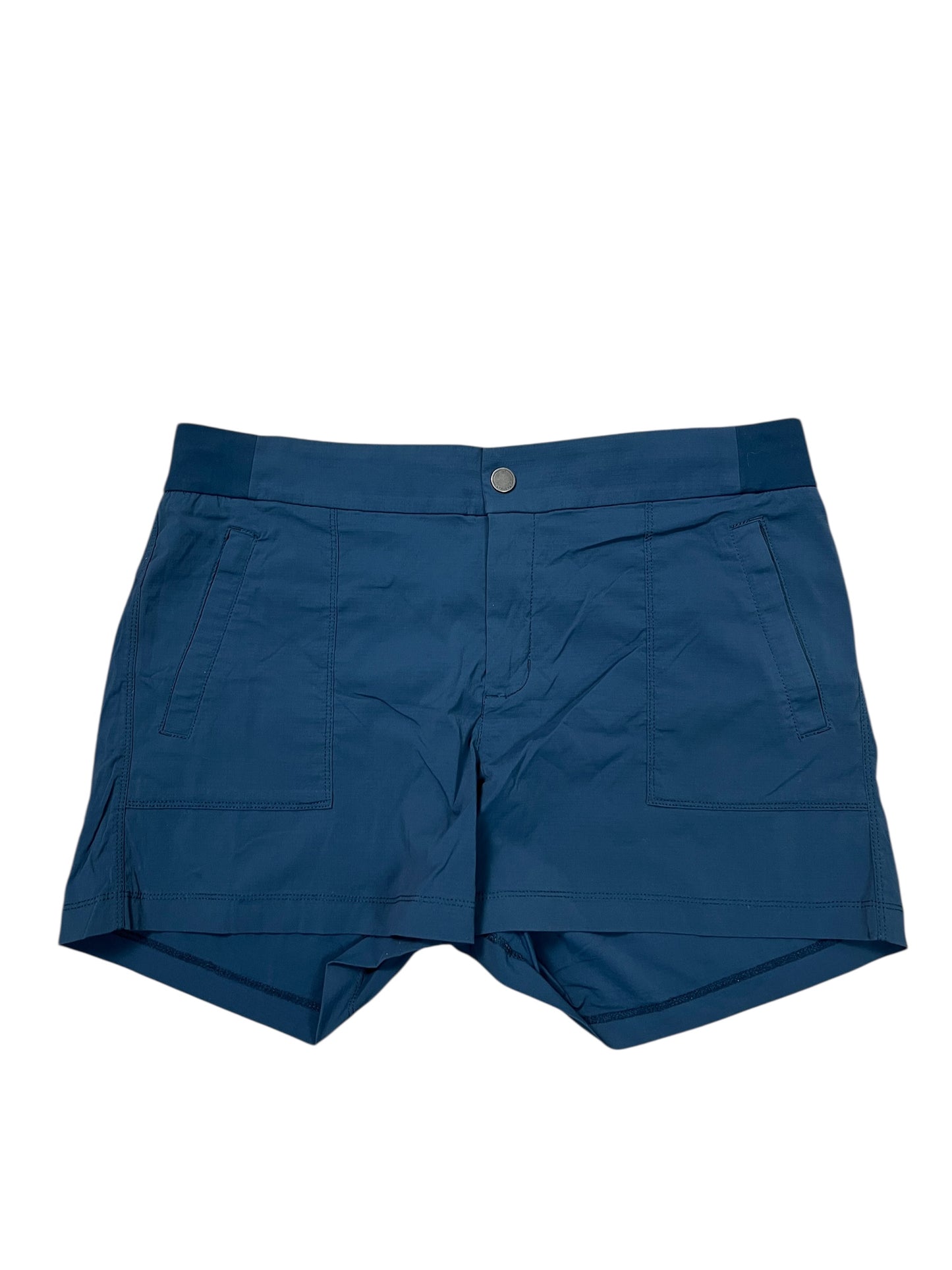 Athletic Shorts By Athleta In Blue & Brown, Size:1X