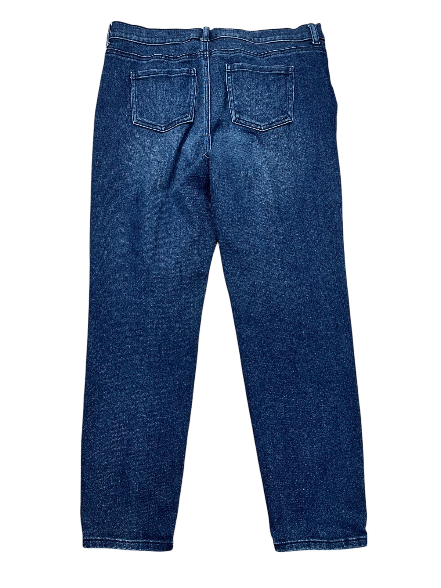 Jeans Straight By Diane Gilman In Blue Denim, Size:12P
