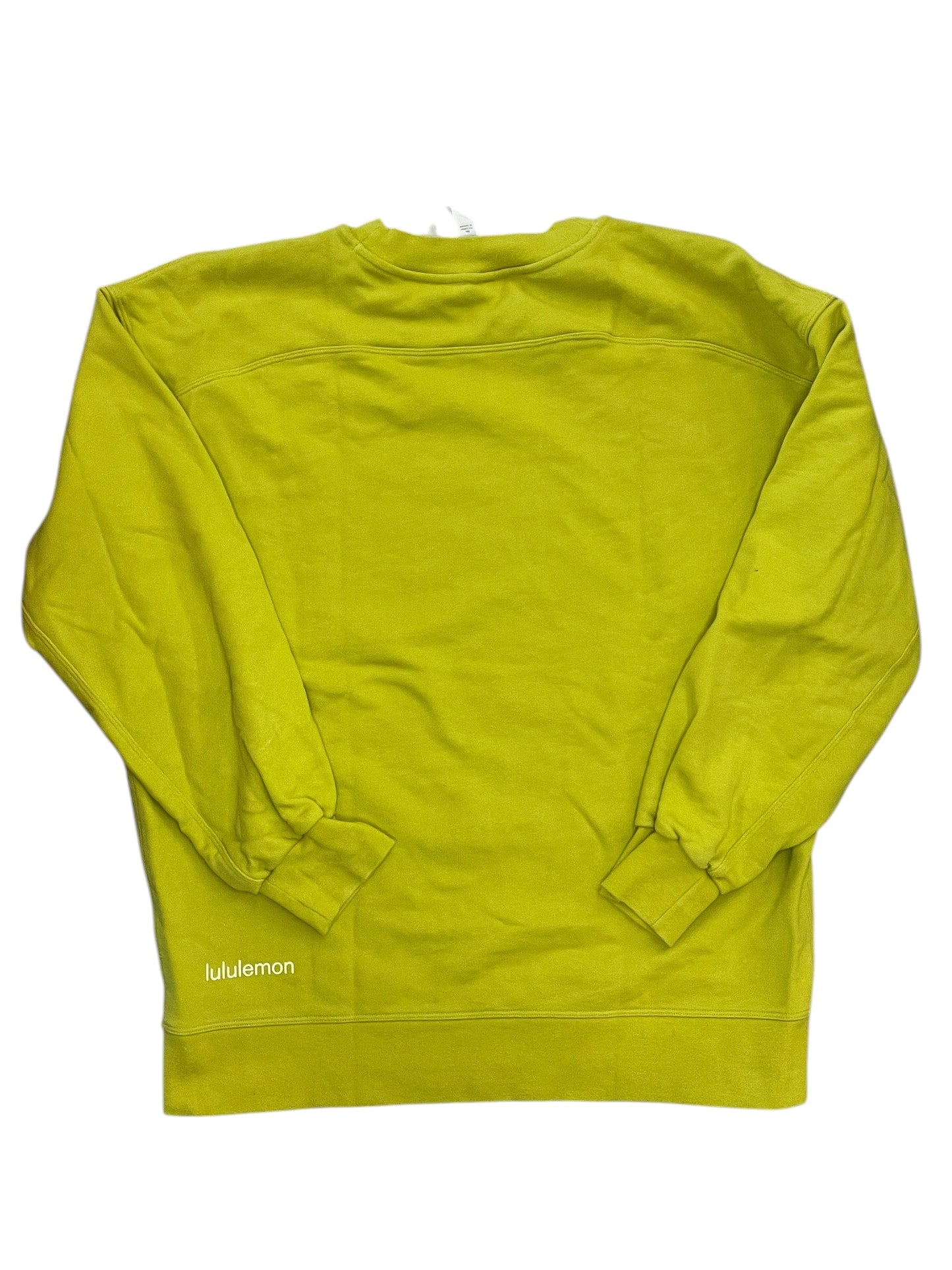 Sweatshirt Collar By Lululemon In Yellow, Size:S