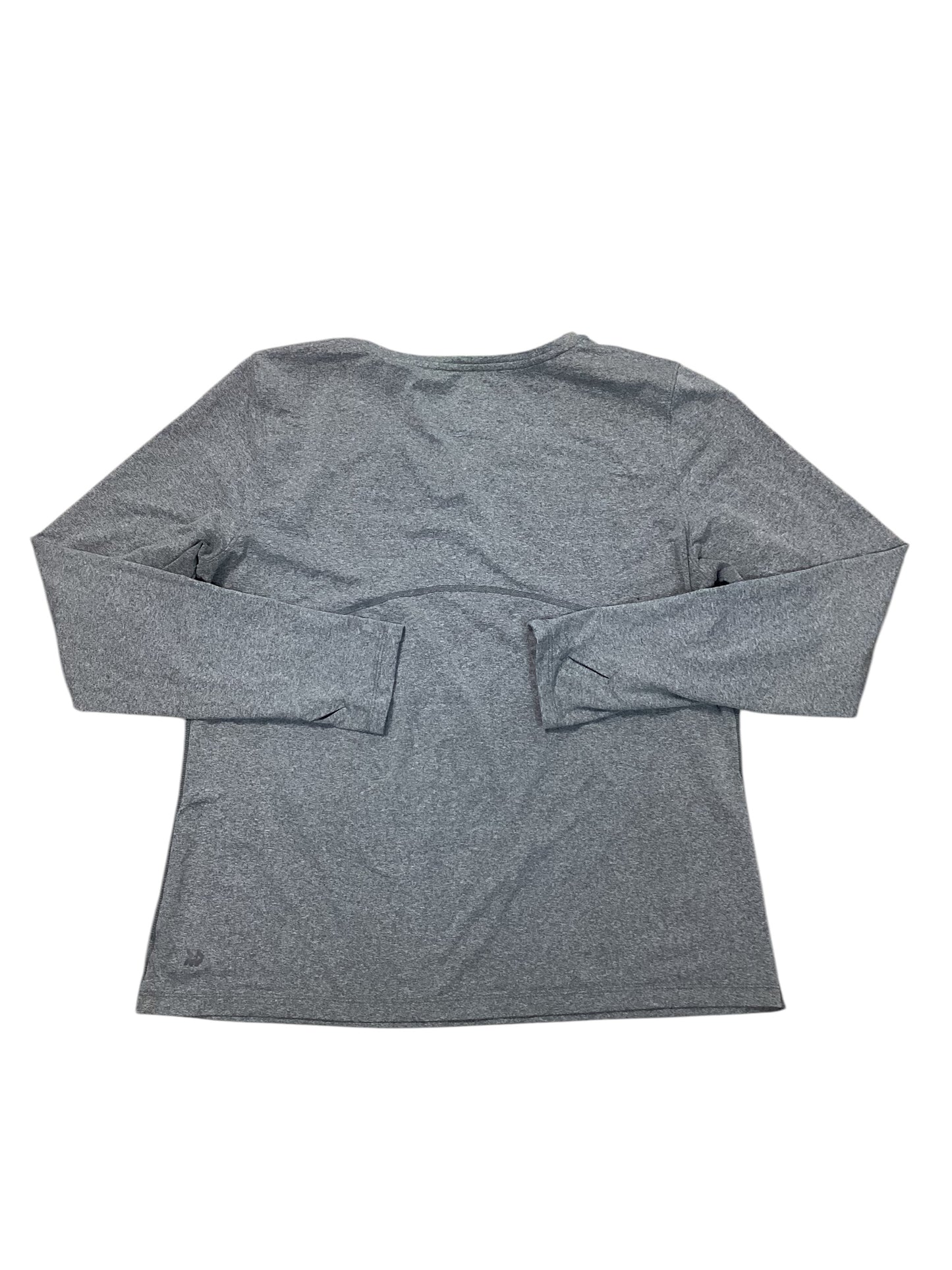 Athletic Top Ls Crewneck By All In Motion In Grey, Size:L