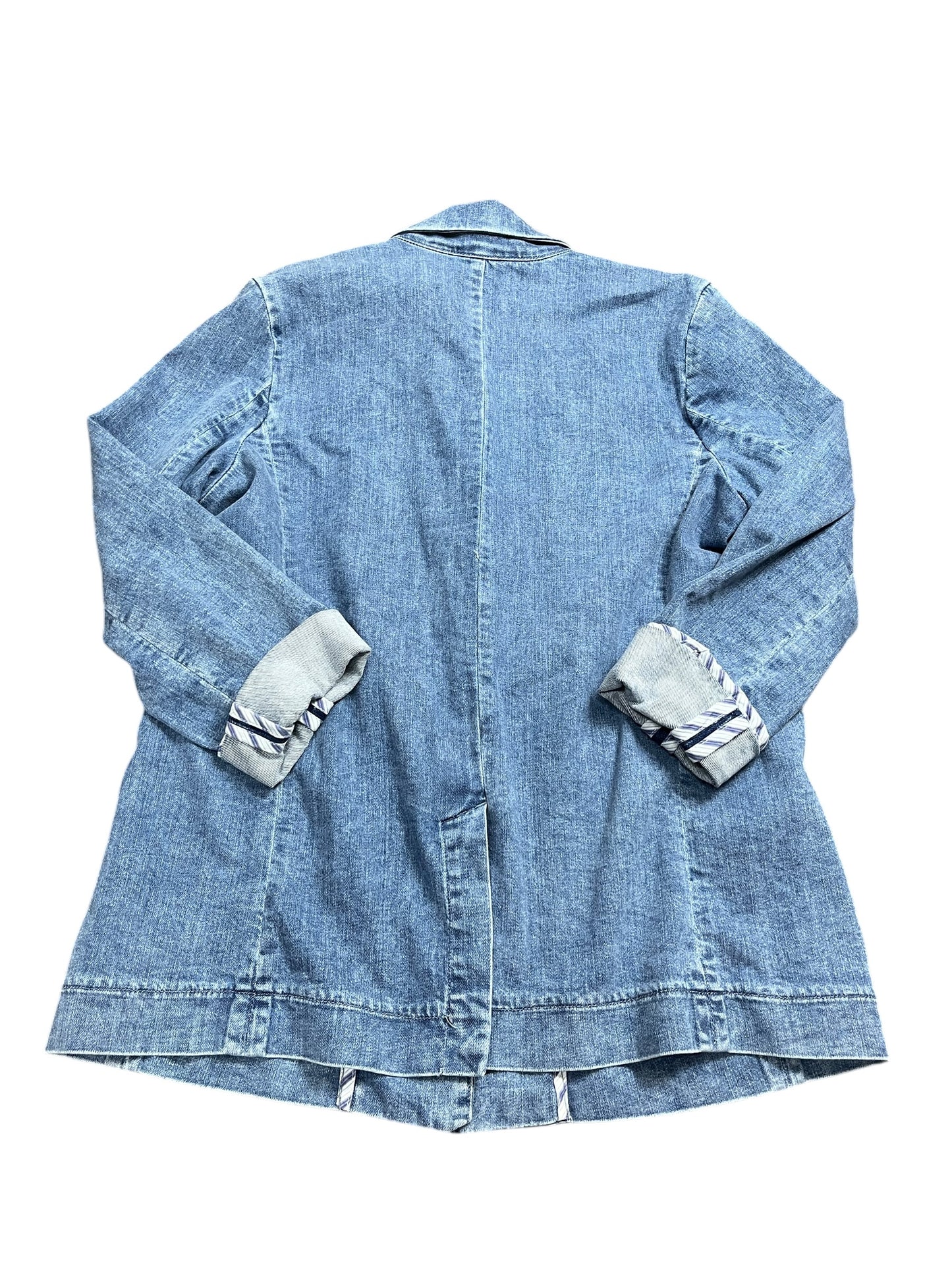 Jacket Denim By Maeve In Blue Denim, Size:L