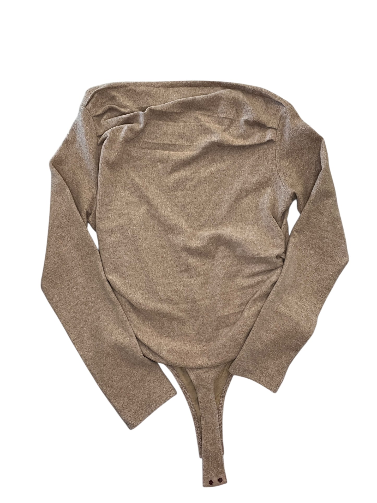 Bodysuit By Astr The Label In Tan, Size:L