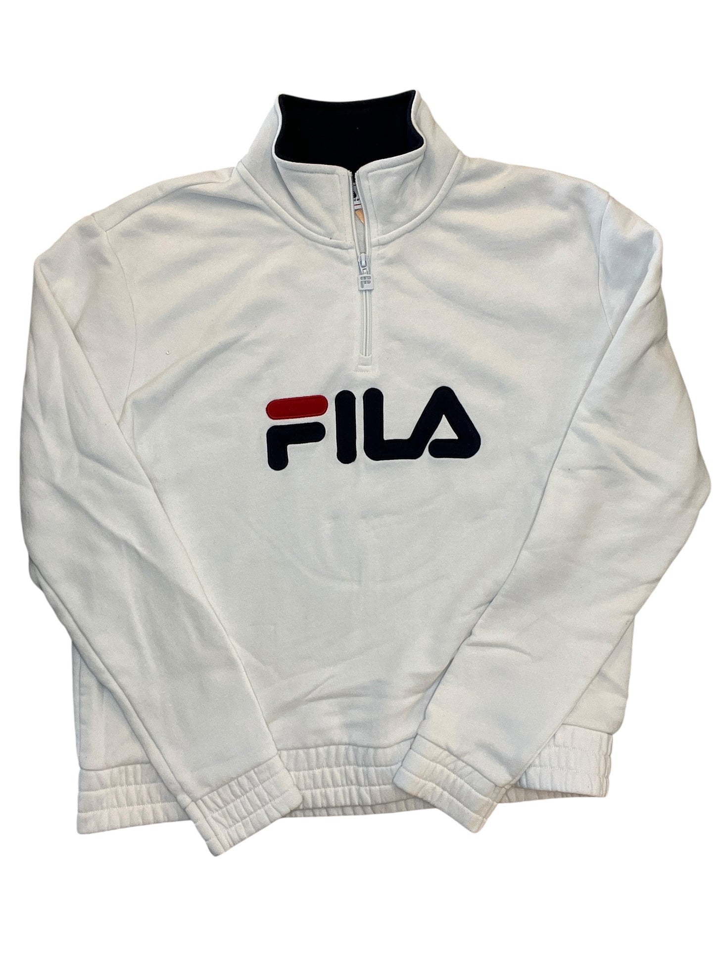 Athletic Sweatshirt Collar By Fila In White, Size:Xl