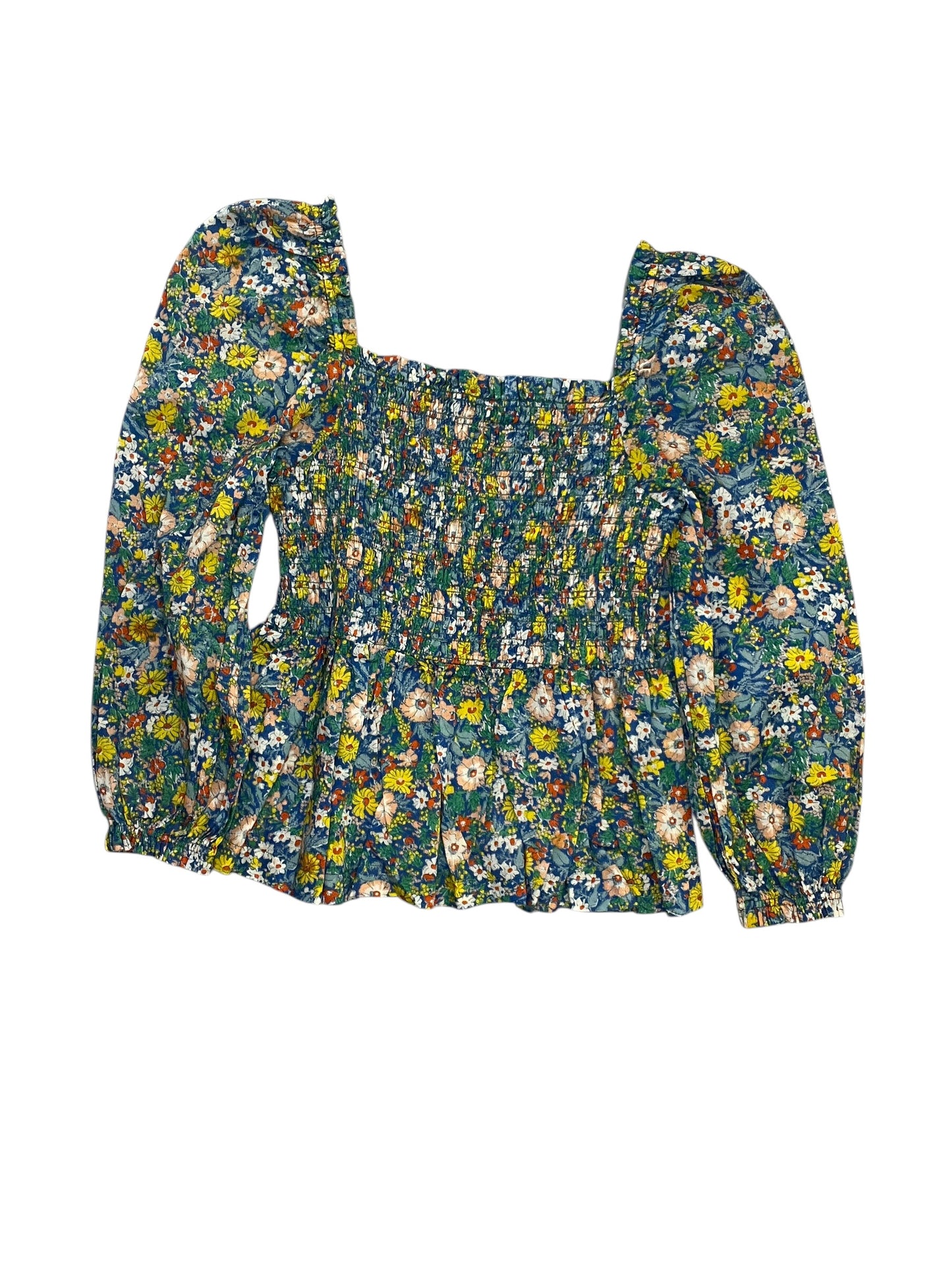 Blouse 3/4 Sleeve By Birds Of Paradis By Trovata In Floral Print, Size:Xs