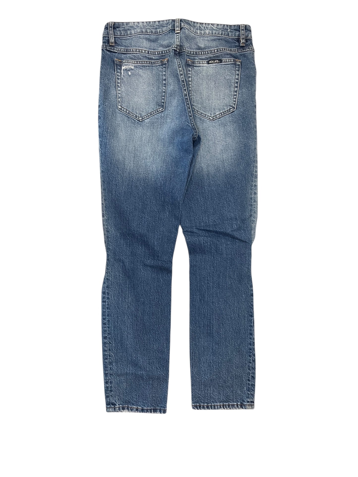 Jeans Straight By Rollas In Blue Denim, Size:6