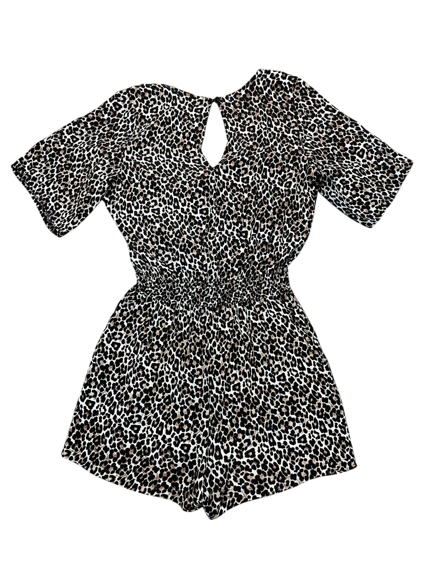 Romper By Clothes Mentor In Leopard Print, Size:Osfm