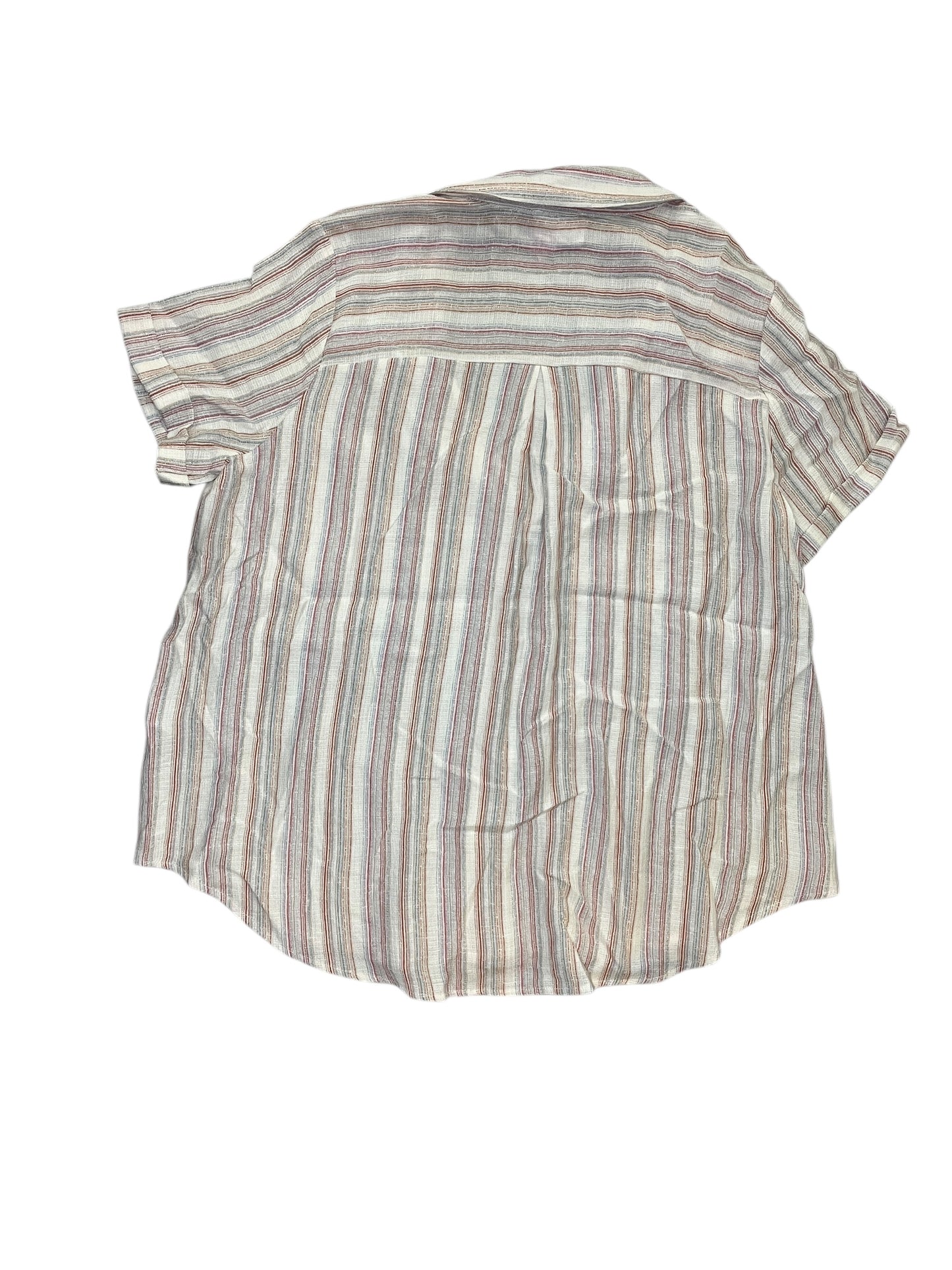 Top Ss By Blu Pepper In Striped Pattern, Size:1X