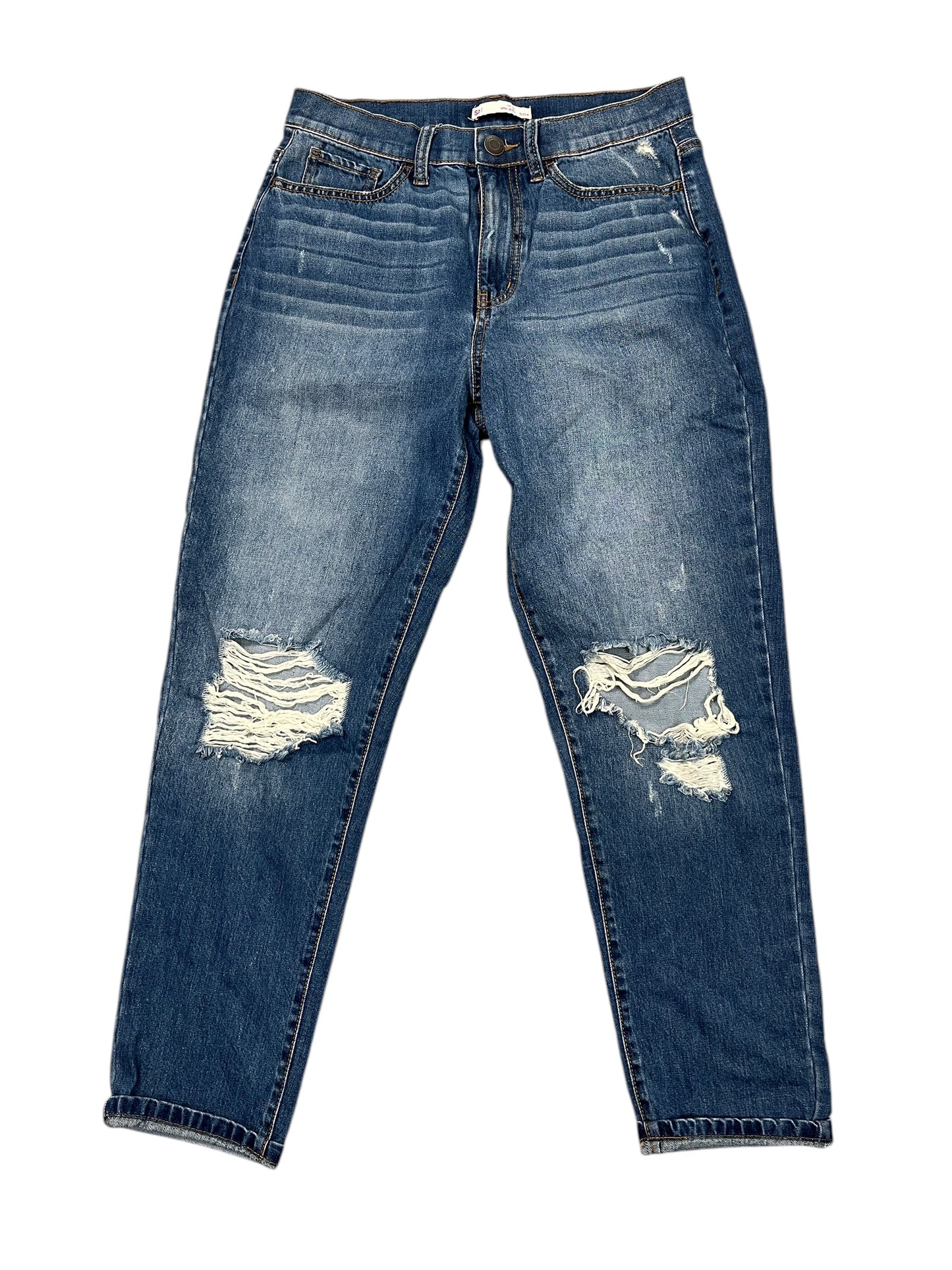 Jeans Boyfriend By So In Blue Denim, Size:4