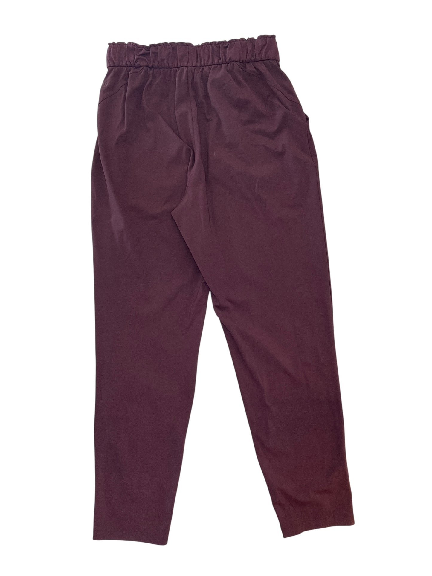 Athletic Pants By Lululemon In Maroon, Size:S