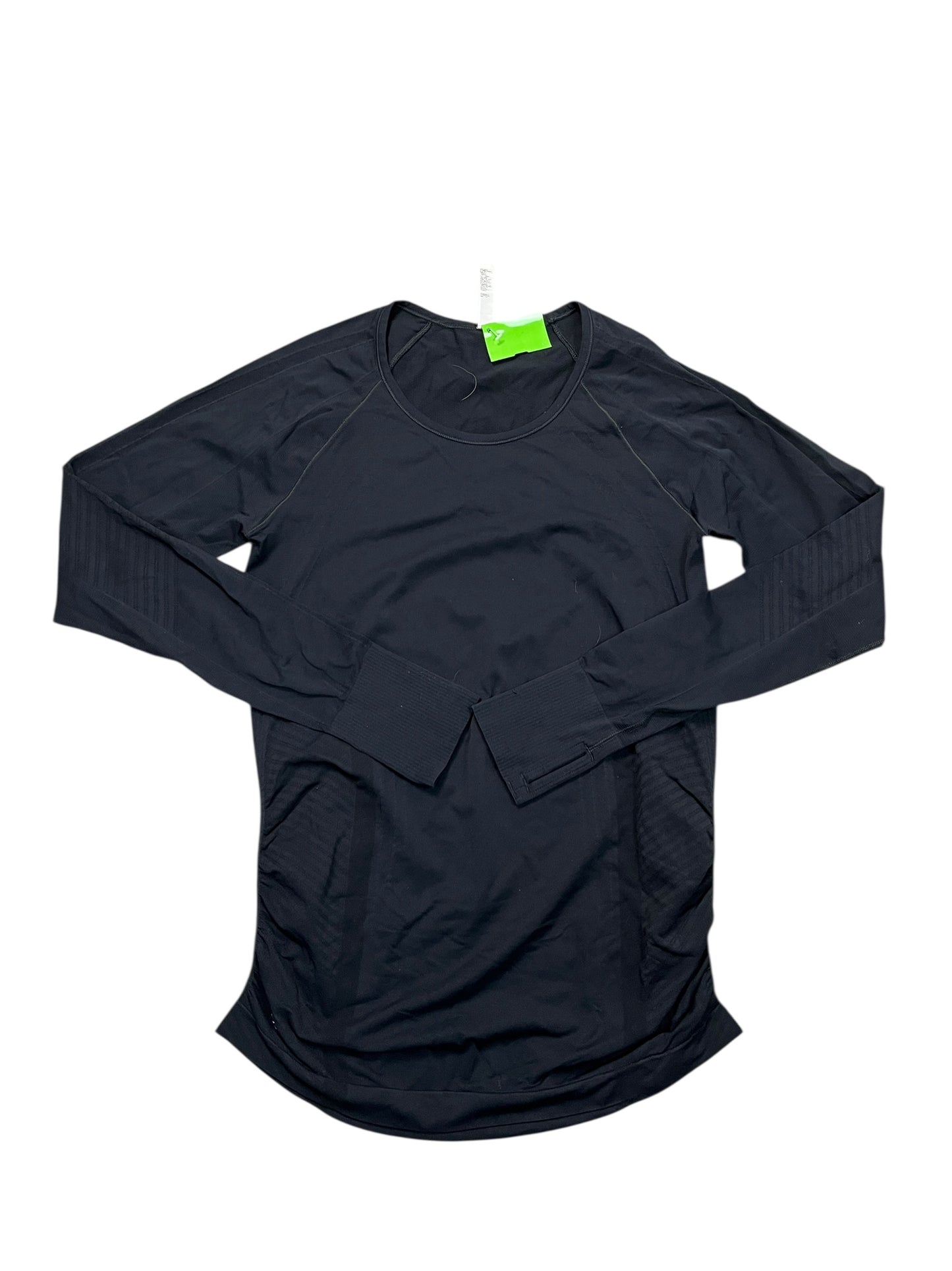 Athletic Top Ls Crewneck By Athleta In Black, Size:M
