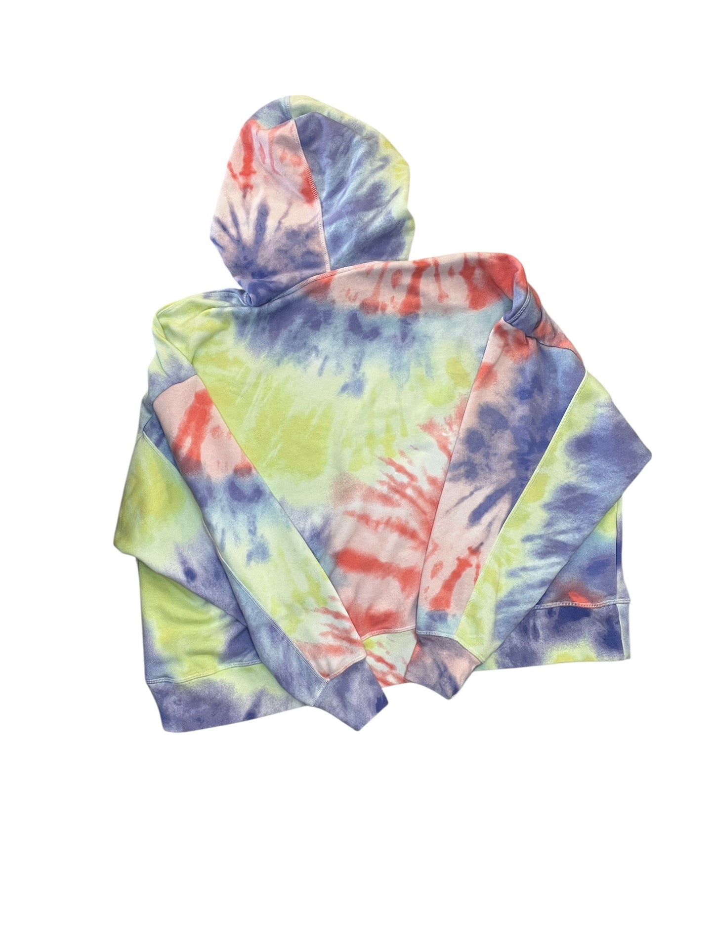 Athletic Sweatshirt Hoodie By Nike Apparel In Tie Dye Print, Size:L