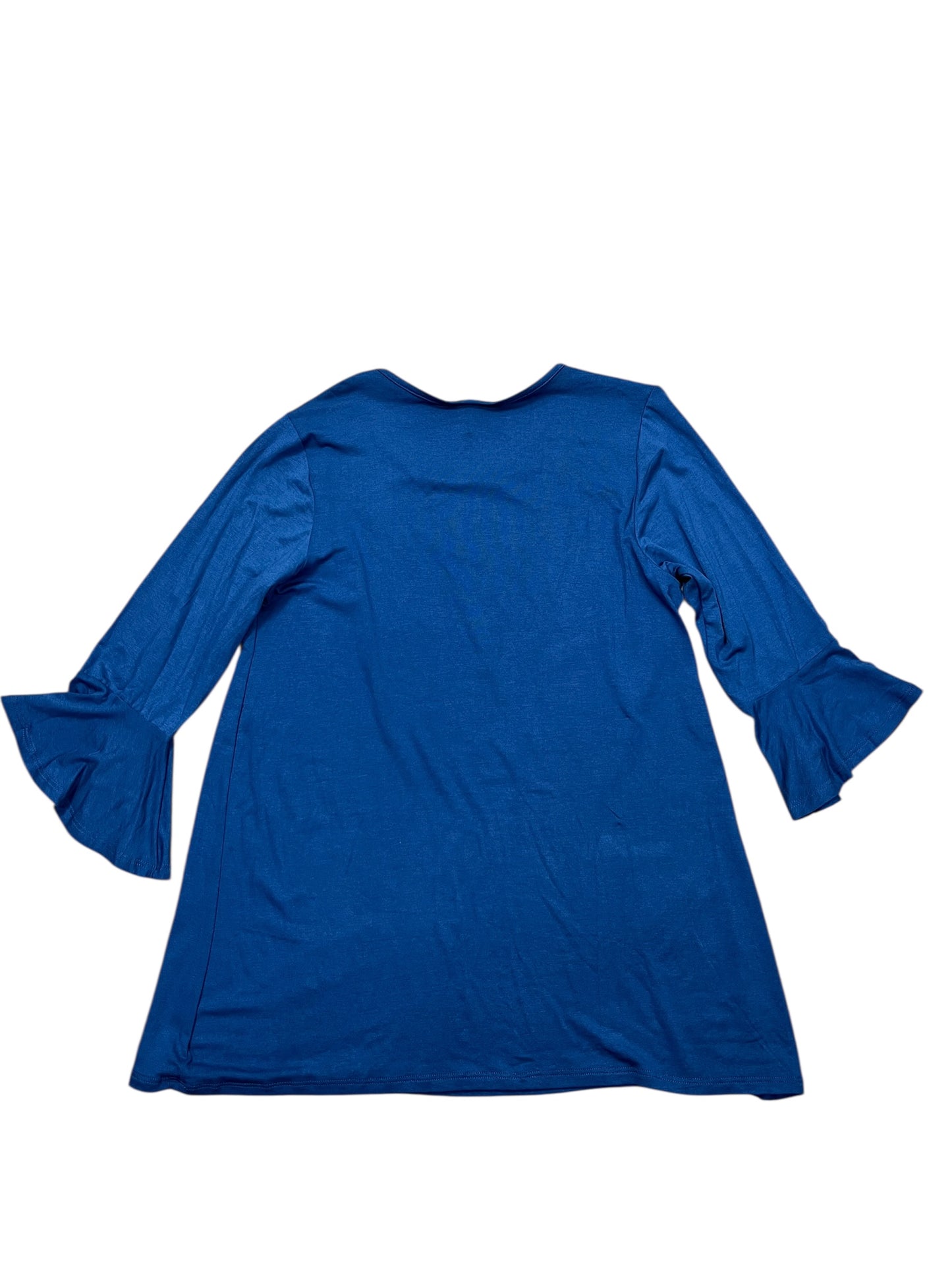 Top 3/4 Sleeve By Clothes Mentor In Blue, Size:S