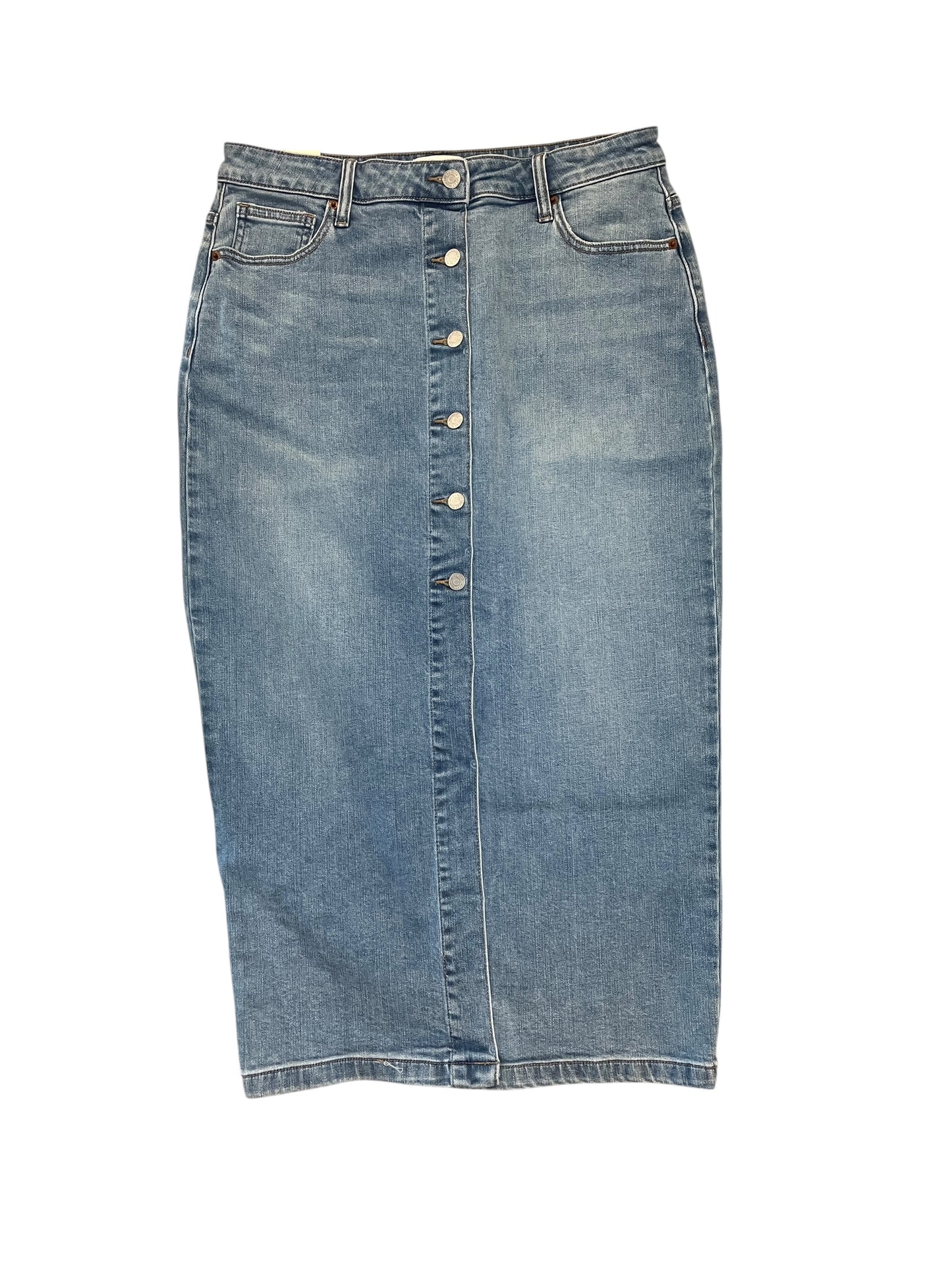 Skirt Midi By Sneak Peek In Blue Denim, Size:L