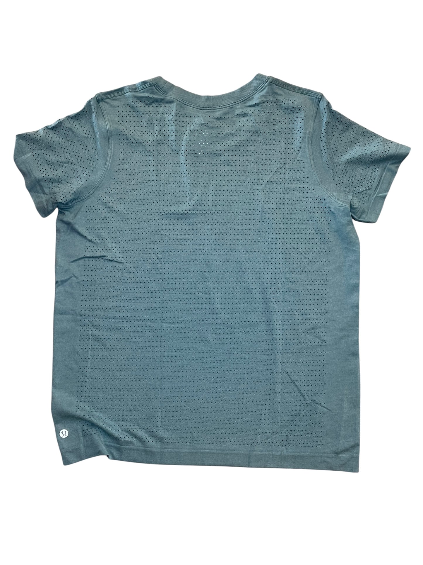 Athletic Top Ss By Lululemon In Blue, Size:L