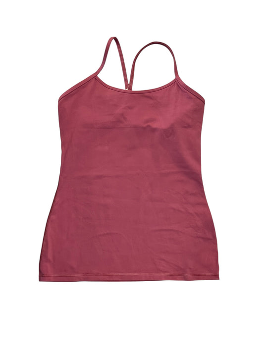 Athletic Tank Top By Lululemon In Pink, Size:M