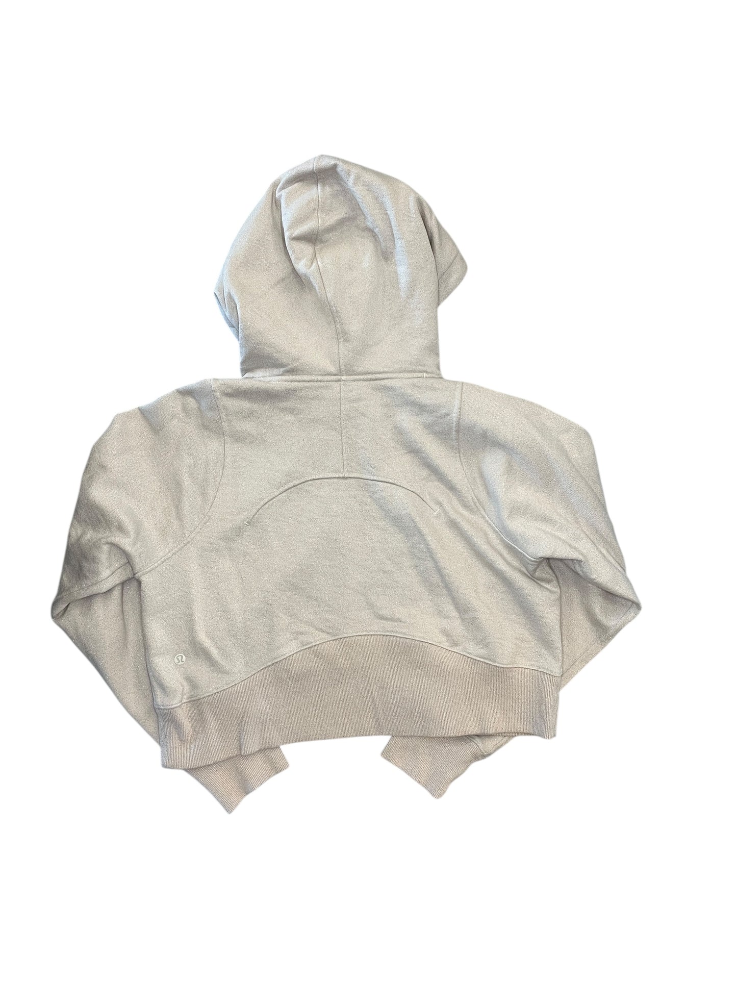 Athletic Sweatshirt Hoodie By Lululemon In Tan, Size:S