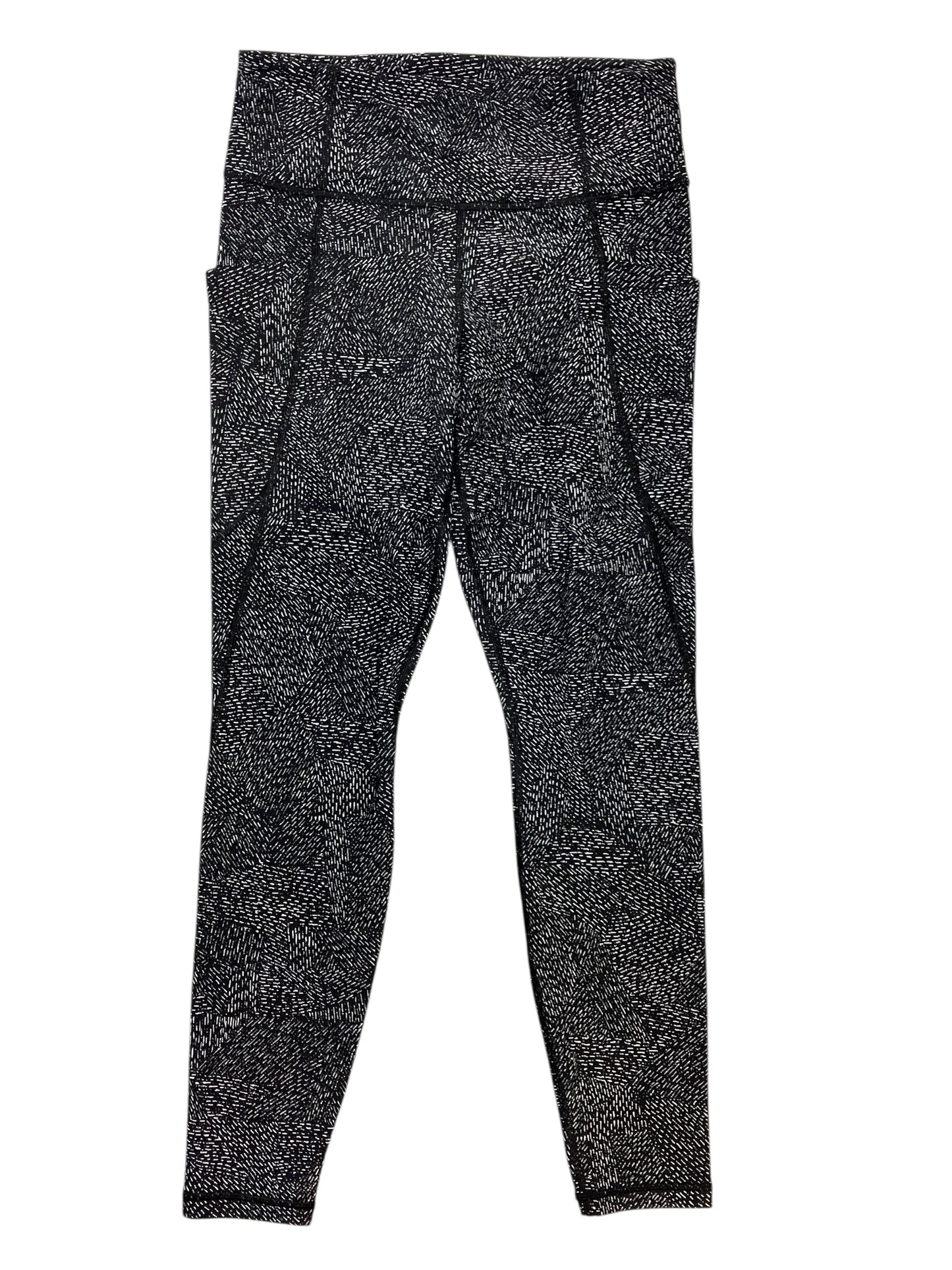 Athletic Leggings Capris By Athleta In Black & White, Size:S