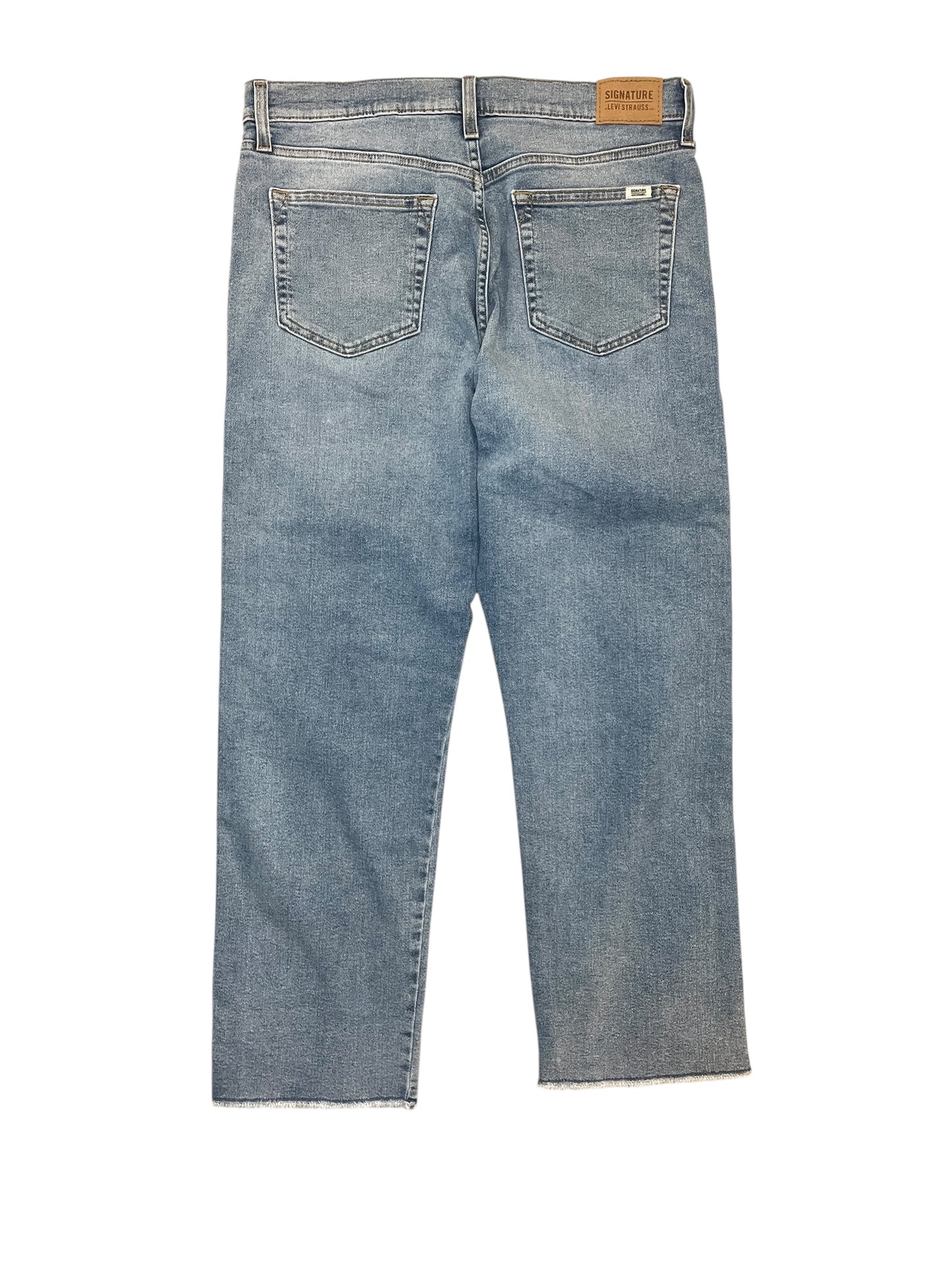 Jeans Straight By Levis In Blue Denim, Size:12