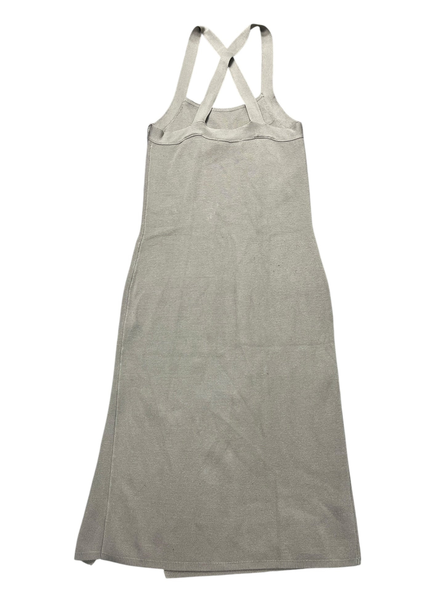 Dress Casual Midi By Abercrombie And Fitch In Tan, Size:L