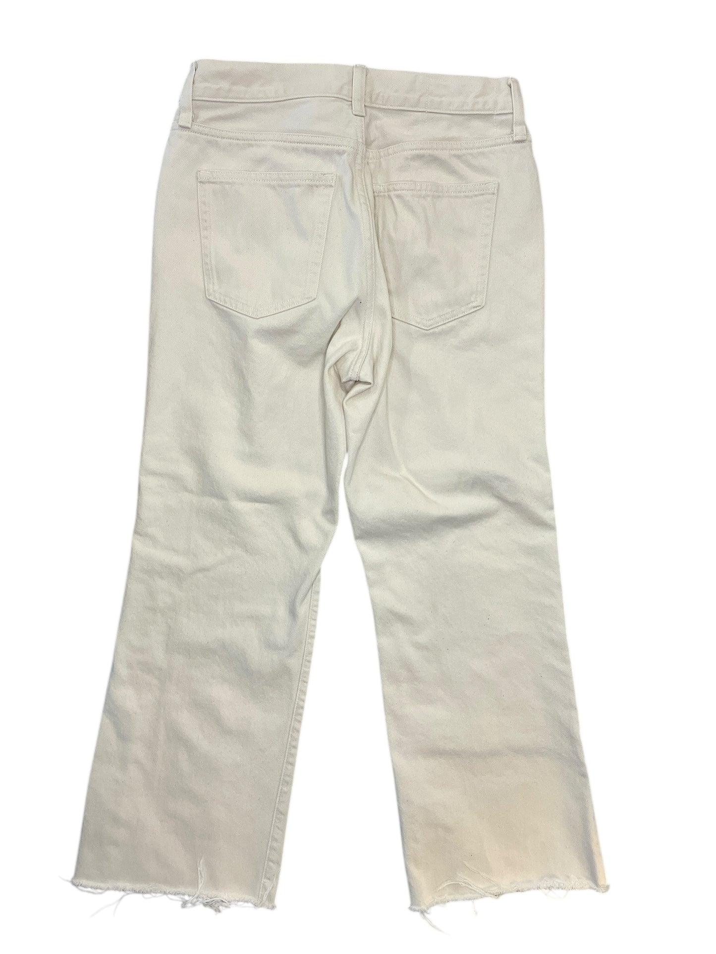 Jeans Boot Cut By J. Crew In Cream, Size:2