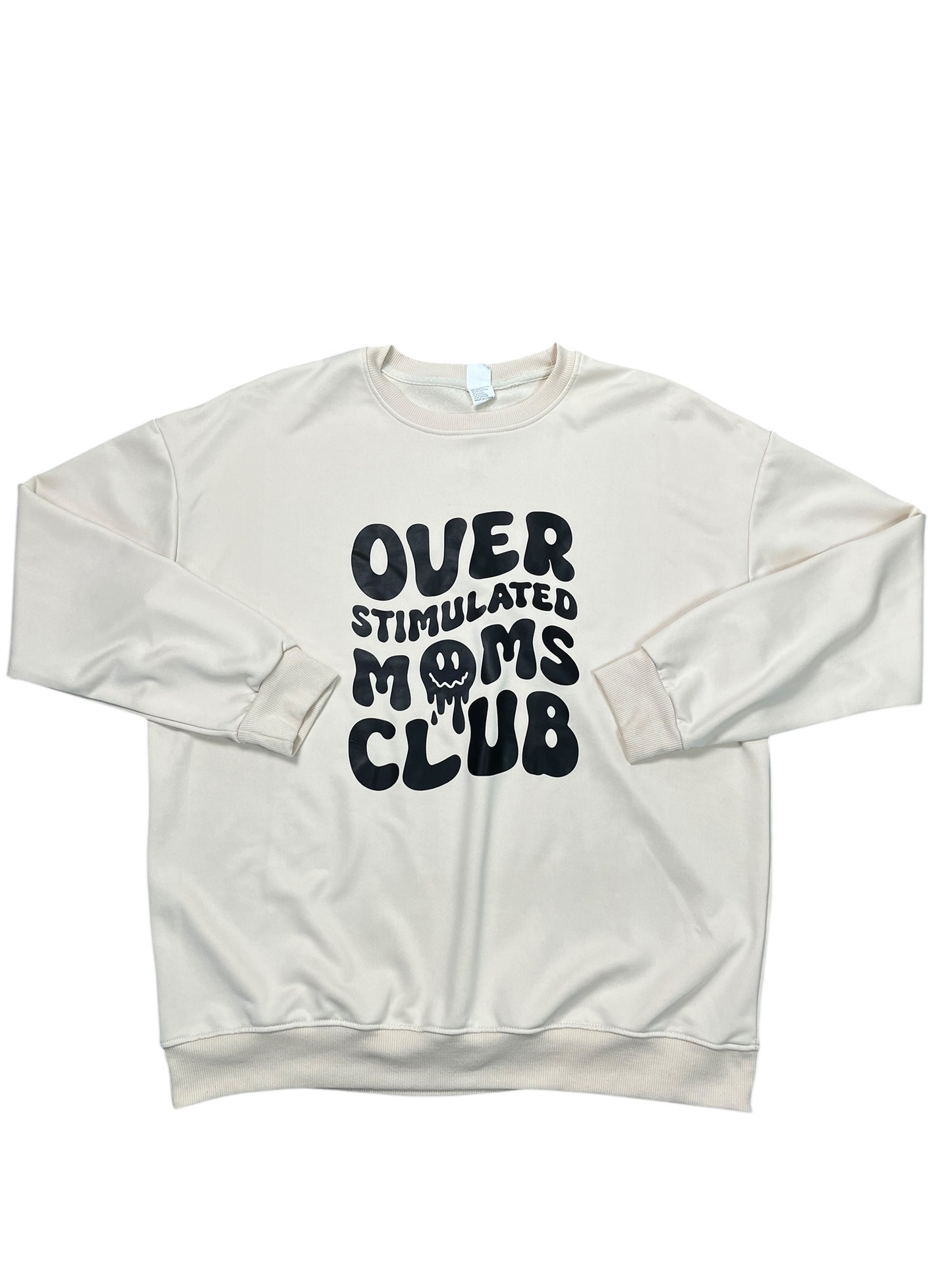 Sweatshirt Crewneck By Clothes Mentor In Cream, Size:Xl