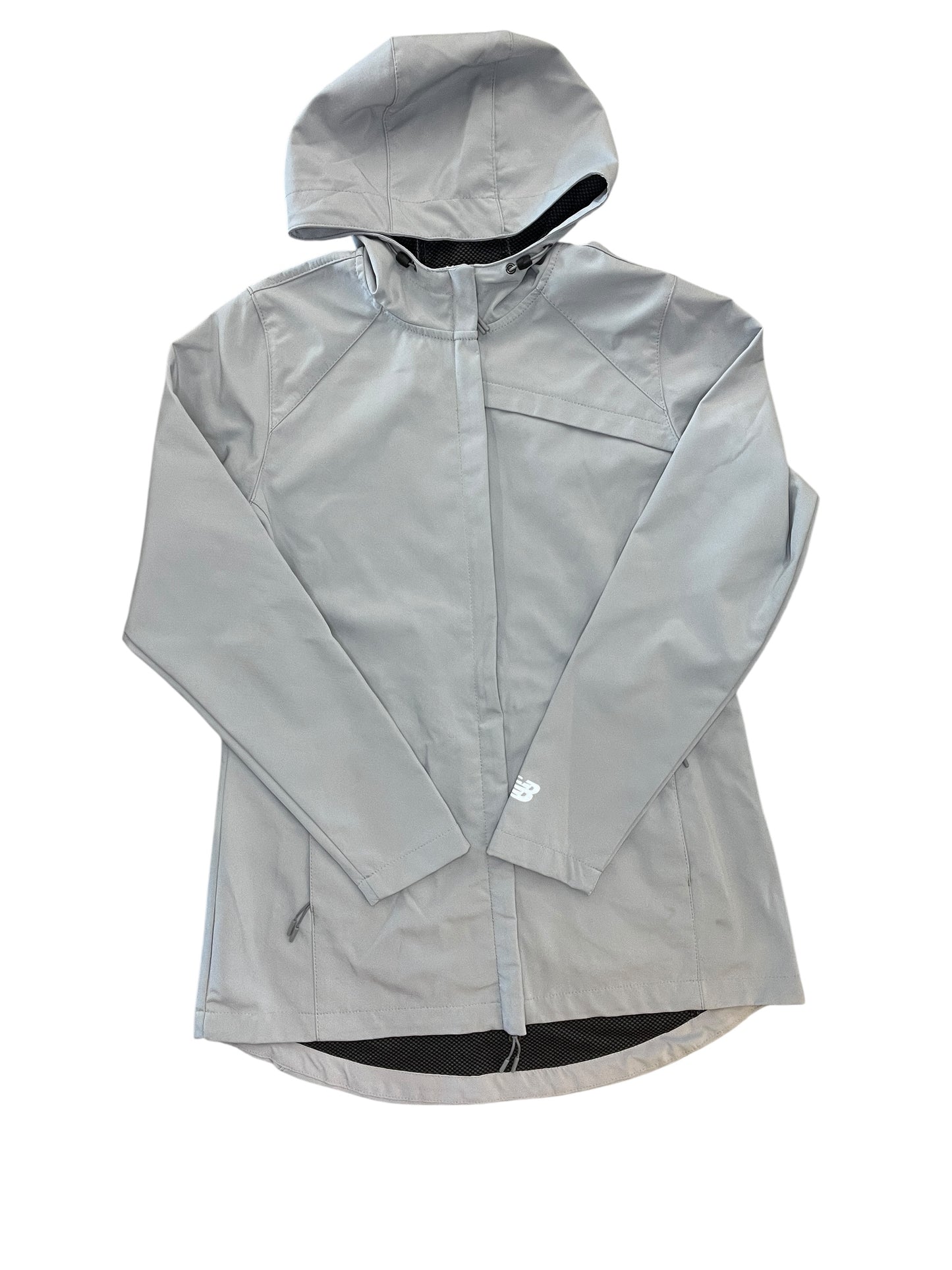 Athletic Jacket By New Balance In Grey, Size:L