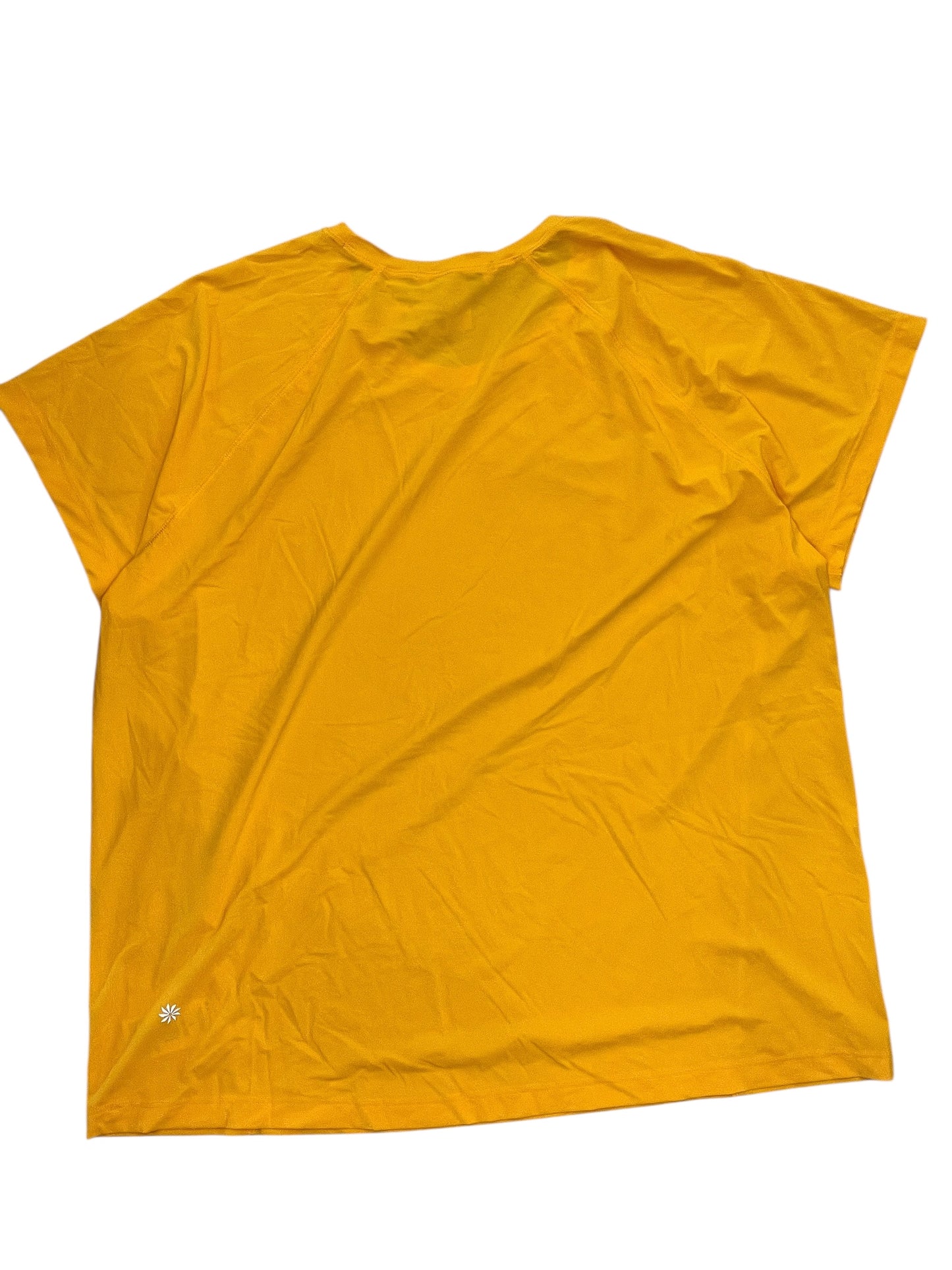 Athletic Top Ss By Athleta In Yellow, Size:L