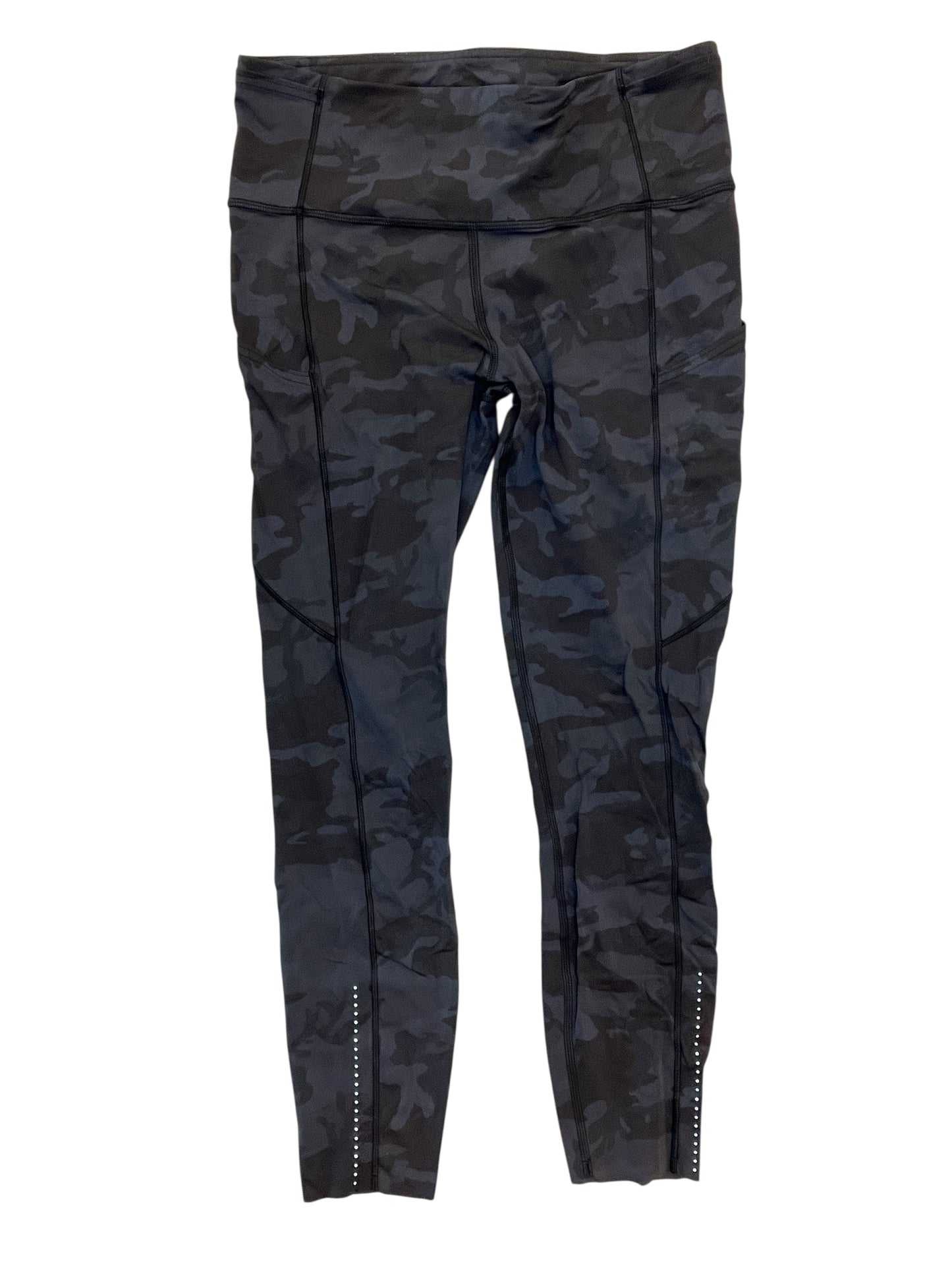 Athletic Leggings By Lululemon In Grey, Size:M