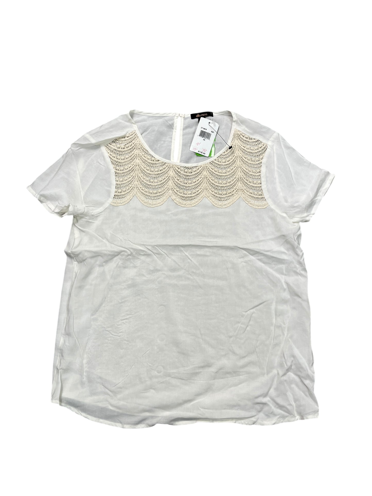 Blouse Ss By Ella Moss In White, Size:Xs