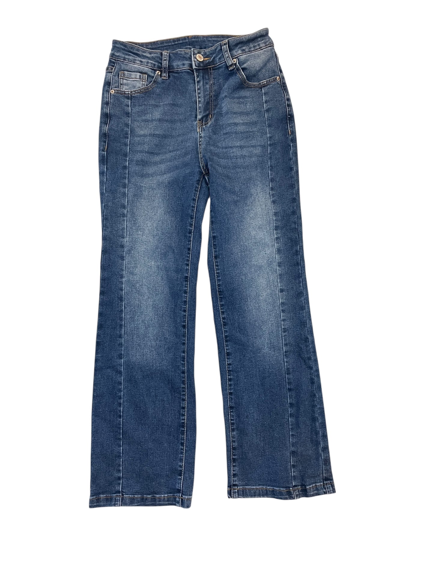 Jeans Flared By Clothes Mentor In Blue Denim, Size:4