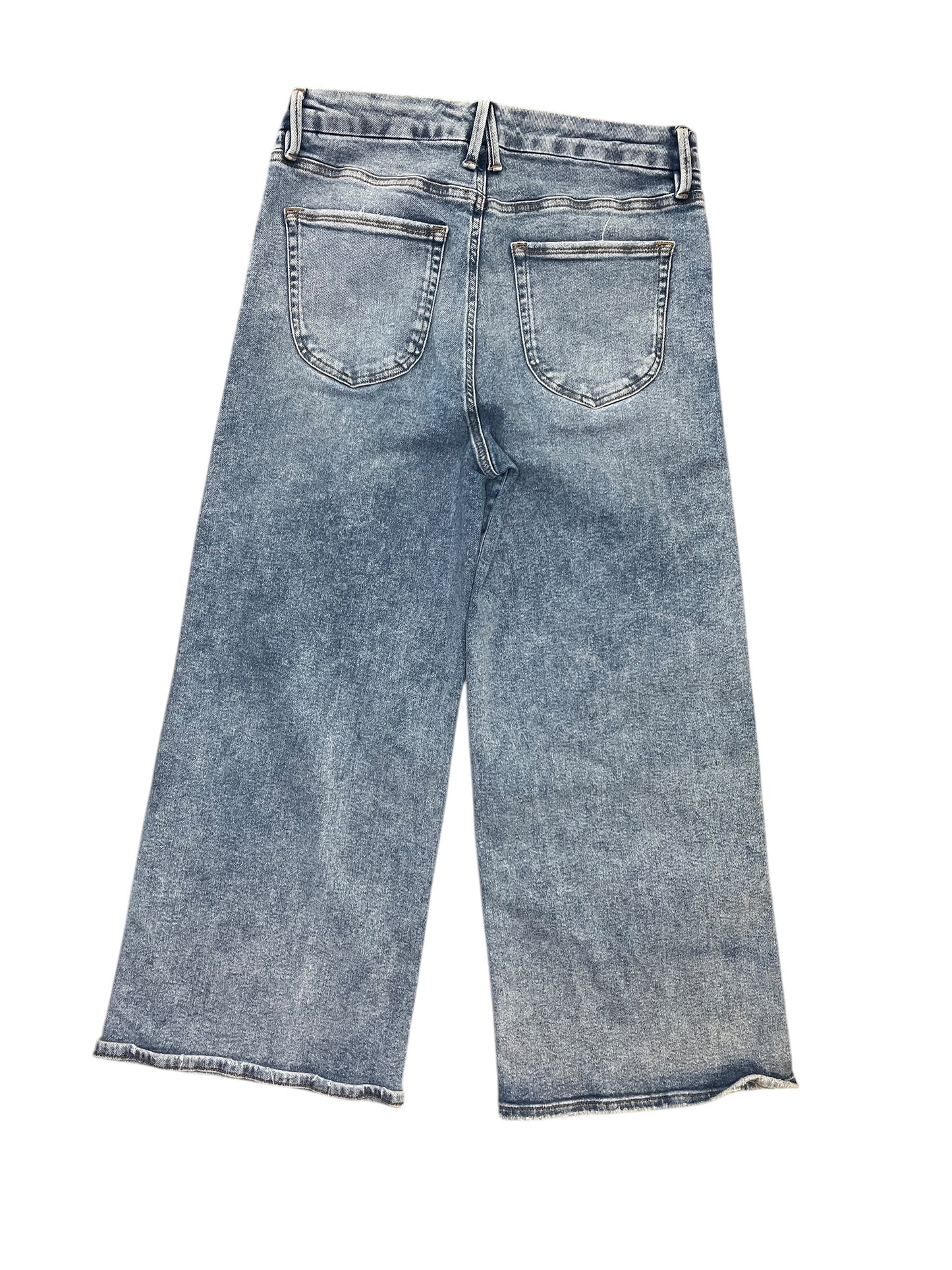 Jeans Wide Leg By Good American In Blue Denim, Size:12