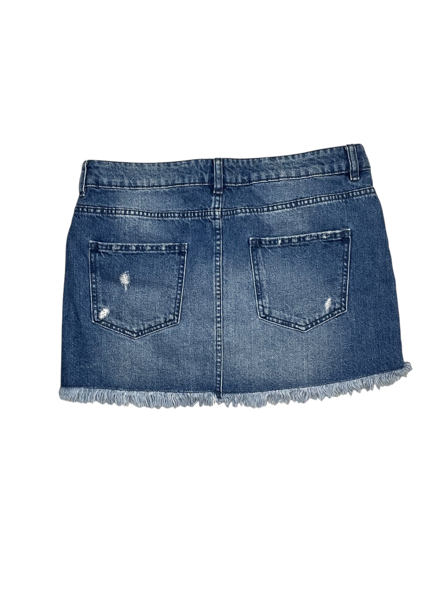 Skirt Mini & Short By We The Free In Blue Denim, Size:L