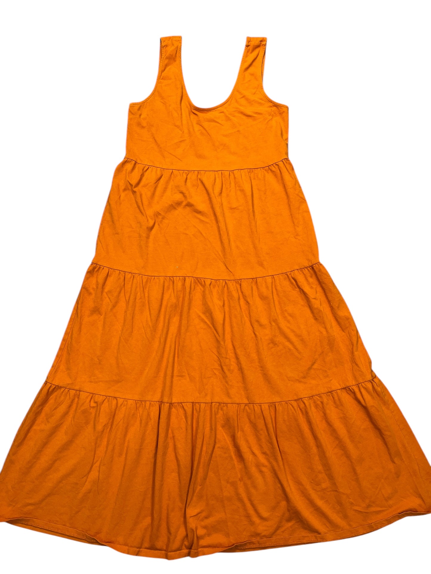 Dress Casual Midi By J. Crew In Orange, Size:Xs