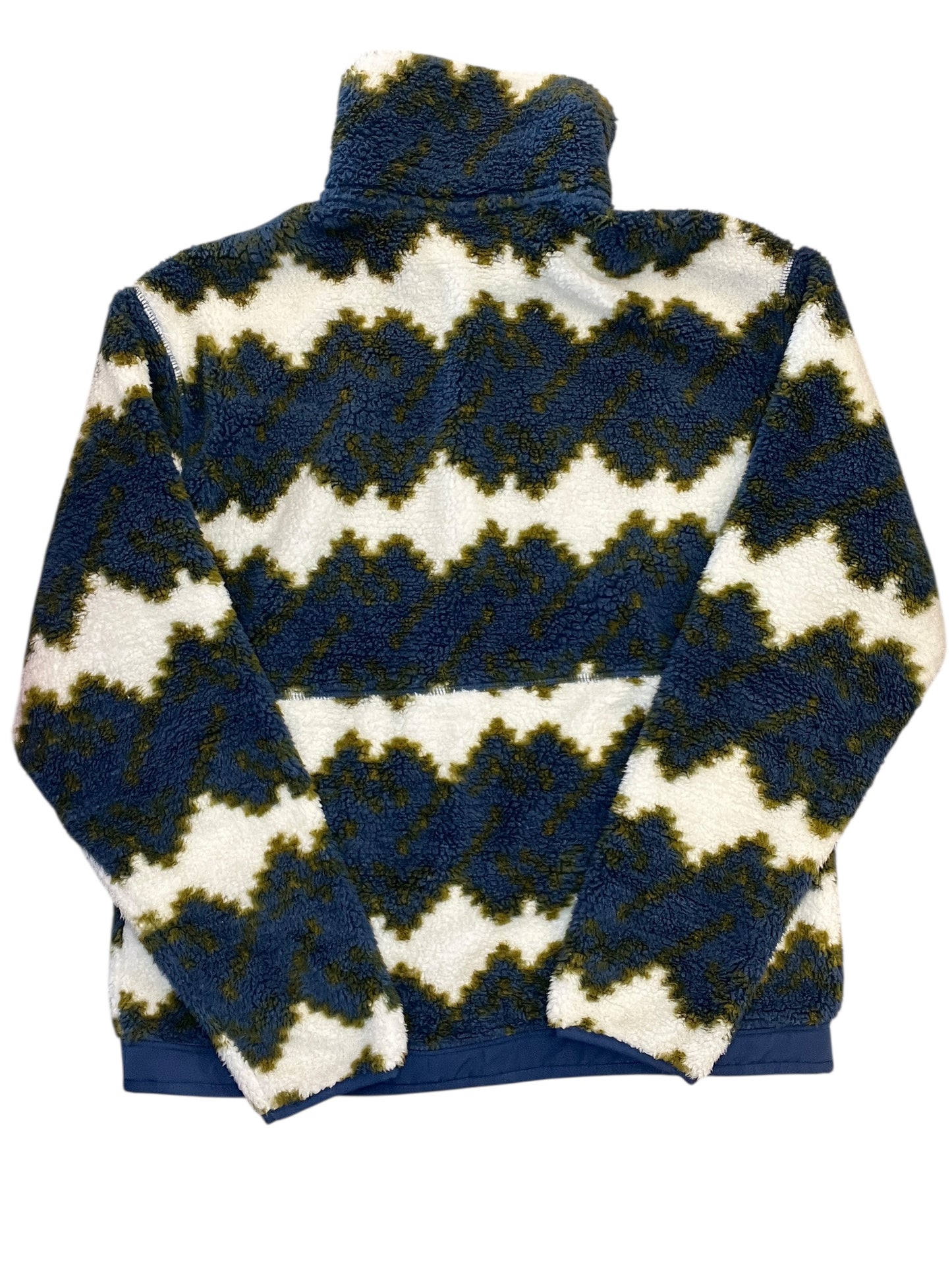 Jacket Faux Fur & Sherpa By The North Face In Blue & Cream, Size:S