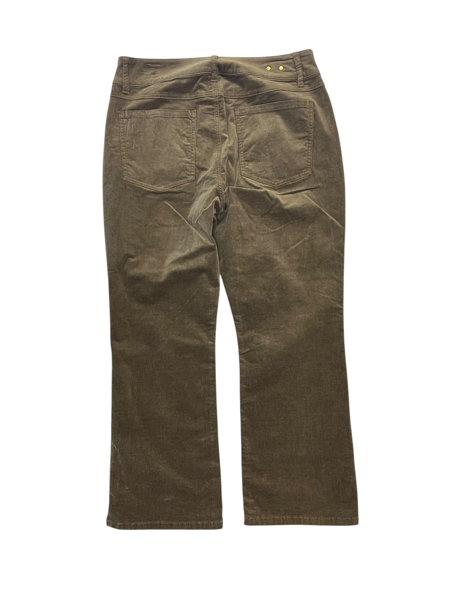 Jeans Cropped By Cabi In Green, Size:12
