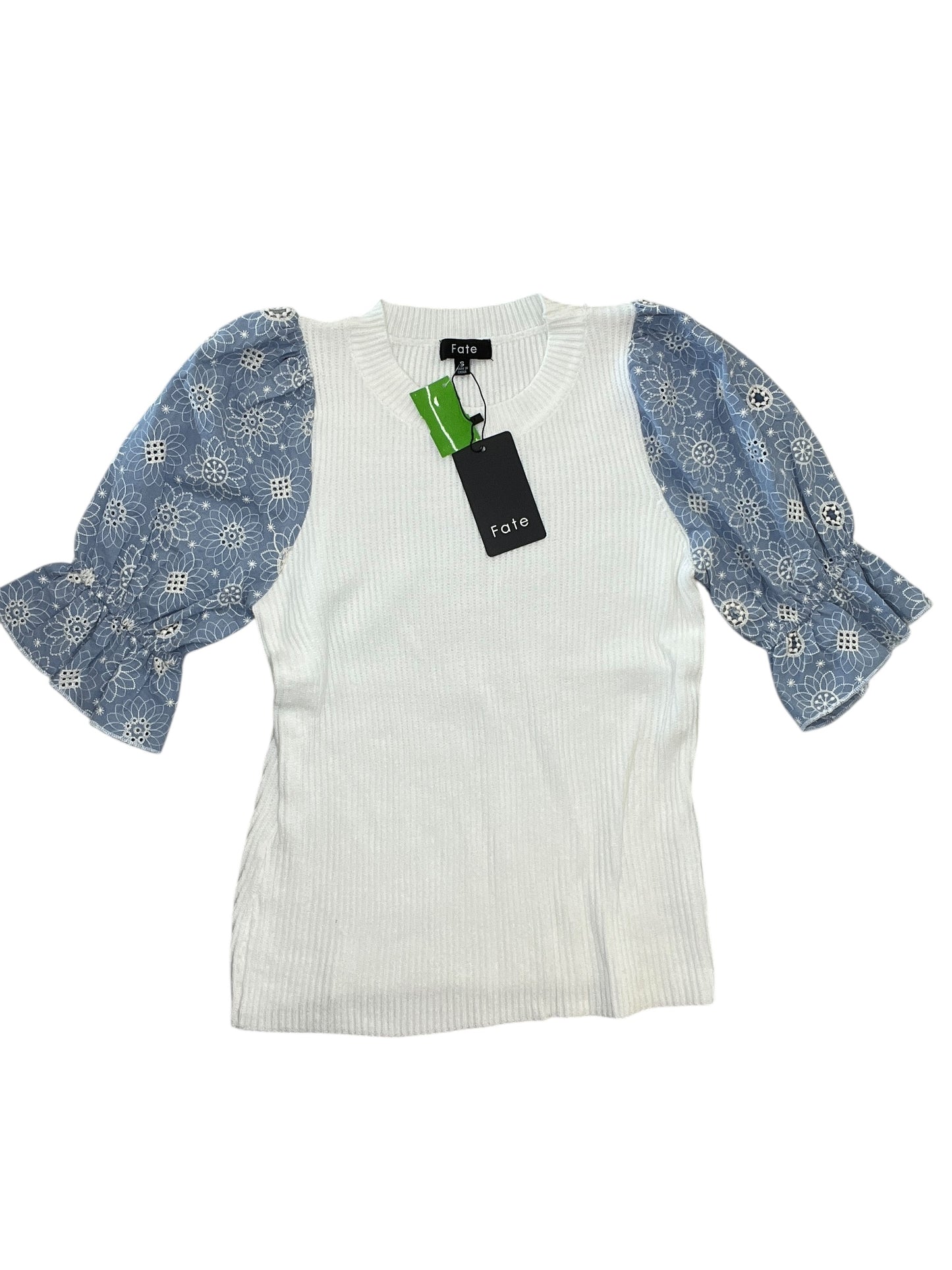 Top Ss By Fate In Blue & White, Size:S