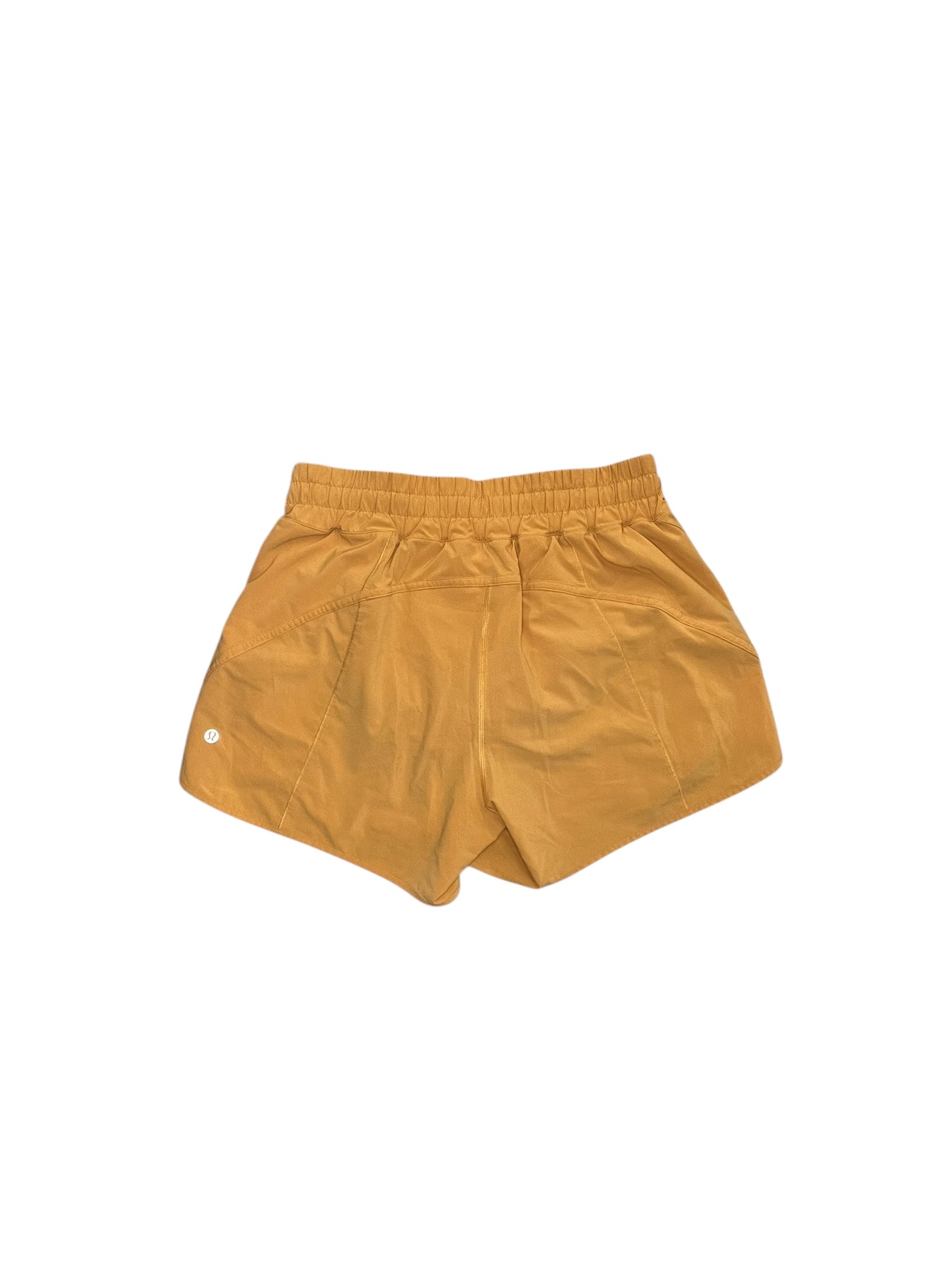 Athletic Shorts By Lululemon In Yellow, Size:M
